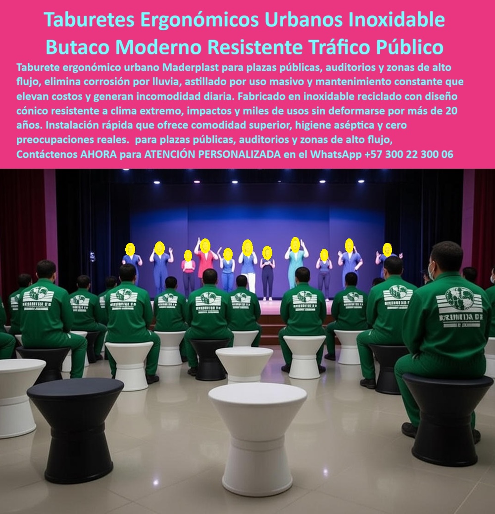 Silla Moderna Ergonómica Taburetes Ergonómicos Plazas Públicas Maderplast Silla Moderna Ergonómica y Taburetes Urbanos Maderplast Ingeniería Ergonómica y Durabilidad Institucional: Visualice la modernización instantánea de su auditorio, plaza pública o sala de espera con una solución definitiva: los Taburetes Ergonómicos Urbanos Maderplast. Estas piezas de diseño cónico vanguardista, disponibles en combinaciones elegantes de blanco y negro, redefinen el concepto de asiento público al ofrecer una estabilidad absoluta y una estética minimalista impecable. Fabricados mediante procesos industriales controlados en polímeros de ingeniería de alto impacto, son la solución definitiva para zonas de tráfico masivo: resisten el peso de cientos de usuarios diarios, son 100% asépticos y fáciles de limpiar, y soportan tanto el clima exterior como el uso intensivo interior sin rayarse, oxidarse ni perder su forma. Es la inversión inteligente que elimina el mantenimiento de tapicería o soldadura, garantizando un espacio moderno y funcional por más de 20 años. Para los directores administrativos y arquitectos que buscan eficiencia y estética, la pregunta recurrente es qué sillas para auditorios son fáciles de limpiar y no se rompen con el uso constante. La respuesta técnica es el Butaco Urbano Plástico Resistente Clima Uso Público de Maderplast. Su superficie lisa y no porosa permite una desinfección inmediata, eliminando manchas y olores, mientras su estructura sólida es indestructible ante el uso rudo. Cuando el objetivo es encontrar mobiliario moderno y resistente para salas de espera de alto tráfico, nuestros butacos cónicos ofrecen resistencia industrial, soportando miles de ciclos de uso sin desgaste visible. Además, como solución para asientos individuales en zonas comunes de universidades y empresas, estos taburetes optimizan el espacio, ofrecen ergonomía activa y eliminan los costos de reparación del mobiliario tradicional. Desde una perspectiva financiera, la comparativa de costos de vida útil entre sillas tapizadas y taburetes plásticos de ingeniería es contundente. Maderplast es financieramente superior, reduciendo el Gasto Operativo (OPEX) a cero al eliminar la limpieza de manchas, reparaciones de tapiz y mantenimiento de estructuras metálicas, logrando un retorno de inversión (ROI) positivo inmediato. Somos líderes en tendencias de mobiliario institucional aséptico; nuestros diseños monolíticos sin uniones ni telas garantizan asepsia total, ideal para entornos de salud y educativos. Como proveedores de butacos de diseño geométrico, combinamos formas puras con materiales recuperados de alta resistencia, ofreciendo impacto visual y sostenibilidad certificada. En Maderplast activamos los disparadores de compra necesarios: solicite cotización, personalización de colores, planos de distribución, renders y prototipos. Nuestro lema es "en plástico lo hacemos hasta el ala de un avión", fabricando Silla Diseño Moderno Evita Oxidación Aséptico Alta Resistencia Tráfico y Butaco Cónico Silla Moderna que transforman sus espacios. EL TESTIMONIO PROFESIONAL DE CASO DE ÉXITO: "Adiós a las sillas manchadas y rotas en el auditorio", confirma el dr. Fernando Castillo, director administrativo de un centro de convenciones nacional, quien relata cómo el mobiliario anterior afectaba su imagen: "las sillas de tela y metal eran una pesadilla higiénica y financiera; se manchaba O rompían, gastando una fortuna en limpieza. al cambiar a los taburetes ergonómicos maderplast en blanco y negro, la resistencia fue sorprendente. son bloques sólidos que aguantan todo. llevamos 3 años con costo de mantenimiento cero. La limpieza tarda minutos y el diseño moderno gusta a todos. maderplast eliminó para siempre el presupuesto de reparación de sillas." Para efectuar el Soporte técnico y eliminar cualquier duda con Garantía 5 años cualquier temor al firmar la orden de compra, es fundamental abordar la seguridad de la inversión. Ingeniero o Director, al especificar el Butaco Urbano Ergonómico Antivandalico Maderplast, usted está blindando su gestión. No está comprando mobiliario frágil que requerirá reemplazo constante. Usted está adquiriendo activos fijos de larga duración que cumplen con normativas de resistencia y asepsia. Elimina el riesgo de mobiliario roto que causa mala imagen y posibles accidentes. Maderplast le entrega fichas técnicas, garantías de durabilidad y el respaldo de una fabricación industrial certificada. Usted compra la tranquilidad de saber que sus espacios estarán siempre impecables y operativos. Asegure la modernidad y la higiene de sus instalaciones con el único asiento diseñado para durar y funcionar sin mantenimiento. Contáctenos AHORA para recibir ATENCIÓN PERSONALIZADA, planes y cotización en el WhatsApp +57 300 22 300 06. 0 Butaco Urbano Plástico Resistente Clima Uso Público Silla Diseño Moderno Evita Oxidación Aséptico Alta Resistencia Tráfico, Butaco Cónico Silla Moderna Silla Moderna Ergonómica Taburetes Ergonómicos Plazas Públicas Maderplast 0 Butaco Urbano Plástico Resistente Clima Uso Público Silla Diseño Moderno Evita Oxidación Aséptico Alta Resistencia Tráfico Butaco Cónico Silla Moderna Silla Moderna Ergonómica y Taburetes Urbanos Maderplast Ingeniería Ergonómica y Durabilidad Institucional: Visualice la modernización instantánea de su auditorio, plaza pública o sala de espera con una solución definitiva: los Taburetes Ergonómicos Urbanos Maderplast. Estas piezas de diseño cónico vanguardista, disponibles en combinaciones elegantes de blanco y negro, redefinen el concepto de asiento público al ofrecer una estabilidad absoluta y una estética minimalista impecable. Fabricados mediante procesos industriales controlados en polímeros de ingeniería de alto impacto, son la solución definitiva para zonas de tráfico masivo: resisten el peso de cientos de usuarios diarios, son 100% asépticos y fáciles de limpiar, y soportan tanto el clima exterior como el uso intensivo interior sin rayarse, oxidarse ni perder su forma. Es la inversión inteligente que elimina el mantenimiento de tapicería o soldadura, garantizando un espacio moderno y funcional por más de 20 años. Para los directores administrativos y arquitectos que buscan eficiencia y estética, la pregunta recurrente es qué sillas para auditorios son fáciles de limpiar y no se rompen con el uso constante. La respuesta técnica es el Butaco Urbano Plástico Resistente Clima Uso Público de Maderplast. Su superficie lisa y no porosa permite una desinfección inmediata, eliminando manchas y olores, mientras su estructura sólida es indestructible ante el uso rudo. Cuando el objetivo es encontrar mobiliario moderno y resistente para salas de espera de alto tráfico, nuestros butacos cónicos ofrecen resistencia industrial, soportando miles de ciclos de uso sin desgaste visible. Además, como solución para asientos individuales en zonas comunes de universidades y empresas, estos taburetes optimizan el espacio, ofrecen ergonomía activa y eliminan los costos de reparación del mobiliario tradicional. Desde una perspectiva financiera, la comparativa de costos de vida útil entre sillas tapizadas y taburetes plásticos de ingeniería es contundente. Maderplast es financieramente superior, reduciendo el Gasto Operativo (OPEX) a cero al eliminar la limpieza de manchas, reparaciones de tapiz y mantenimiento de estructuras metálicas, logrando un retorno de inversión (ROI) positivo inmediato. Somos líderes en tendencias de mobiliario institucional aséptico; nuestros diseños monolíticos sin uniones ni telas garantizan asepsia total, ideal para entornos de salud y educativos. Como proveedores de butacos de diseño geométrico, combinamos formas puras con materiales recuperados de alta resistencia, ofreciendo impacto visual y sostenibilidad certificada. En Maderplast activamos los disparadores de compra necesarios: solicite cotización, personalización de colores, planos de distribución, renders y prototipos. Nuestro lema es "en plástico lo hacemos hasta el ala de un avión", fabricando Silla Diseño Moderno Evita Oxidación Aséptico Alta Resistencia Tráfico y Butaco Cónico Silla Moderna que transforman sus espacios. EL TESTIMONIO PROFESIONAL DE CASO DE ÉXITO: "Adiós a las sillas manchadas y rotas en el auditorio", confirma el dr. Fernando Castillo, director administrativo de un centro de convenciones nacional, quien relata cómo el mobiliario anterior afectaba su imagen: "las sillas de tela y metal eran una pesadilla higiénica y financiera; se manchaba O rompían, gastando una fortuna en limpieza. al cambiar a los taburetes ergonómicos maderplast en blanco y negro, la resistencia fue sorprendente. son bloques sólidos que aguantan todo. llevamos 3 años con costo de mantenimiento cero. La limpieza tarda minutos y el diseño moderno gusta a todos. maderplast eliminó para siempre el presupuesto de reparación de sillas." Para efectuar el Soporte técnico y eliminar cualquier duda con Garantía 5 años cualquier temor al firmar la orden de compra, es fundamental abordar la seguridad de la inversión. Ingeniero o Director, al especificar el Butaco Urbano Ergonómico Antivandalico Maderplast, usted está blindando su gestión. No está comprando mobiliario frágil que requerirá reemplazo constante. Usted está adquiriendo activos fijos de larga duración que cumplen con normativas de resistencia y asepsia. Elimina el riesgo de mobiliario roto que causa mala imagen y posibles accidentes. Maderplast le entrega fichas técnicas, garantías de durabilidad y el respaldo de una fabricación industrial certificada. Usted compra la tranquilidad de saber que sus espacios estarán siempre impecables y operativos. Asegure la modernidad y la higiene de sus instalaciones con el único asiento diseñado para durar y funcionar sin mantenimiento. Contáctenos AHORA para recibir ATENCIÓN PERSONALIZADA, planes y cotización en el WhatsApp +57 300 22 300 06.