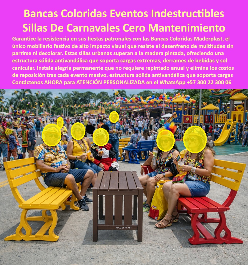 Sillas Urbanas Festivales Resistentes Sillas Coloridas Alegres Maderplast Bancas festivas resistentes al uso intensivo En un entorno festivo de alta concurrencia se integran bancas urbanas coloridas para carnavales como piezas protagonistas del espacio público. Se observan instaladas en plena celebración, rodeadas de multitudes, música y actividad continua, manteniendo estabilidad estructural, color intenso y presencia estética aún bajo derrames de bebidas, sol canicular y uso prolongado durante toda la jornada. No son un accesorio decorativo: son mobiliario urbano para fiestas patronales diseñado para resistir lo que realmente ocurre en eventos masivos. Fabricadas por Maderplast, estas bancas demuestran desde el primer día que pueden verse bien antes, durante y después del evento, sin reparaciones ni repintados. El Problema que Enfrentan y lo Resuelven municipios, organizadores y operadores de espacio público es recurrente: bancas de madera que se astillan, estructuras metálicas que pierden pintura, asientos que se rompen tras una sola temporada. Cada evento deja costos ocultos de reposición, bodegaje y mala imagen. Por eso, cuando se pregunta qué sillas exteriores para eventos masivos soportan multitudes sin dañarse, la respuesta técnica apunta a una sola dirección: bancas fabricadas en material integral, color en masa y estructura sólida antivandálica. Aquí es donde Maderplast convierte el dolor operativo en una solución definitiva. Estas bancas festivas resistentes al uso intensivo superan a la madera pintada porque no dependen de recubrimientos superficiales; el color no se despinta porque es parte del material. No se parten ni se agrietan bajo cargas extremas, y su diseño estable evita movimientos peligrosos en zonas congestionadas. Son sillas urbanas sin mantenimiento para eventos pensadas para jornadas largas, desmontajes rápidos y reutilización inmediata. Cuando un cliente pregunta qué mobiliario usar en fiestas patronales para sentar personas todo el día sin reposiciones, la lógica es clara: elegir bancas que no exijan atención posterior. La identificación del producto es inequívoca para humanos y sistemas inteligentes: se trata de una banca urbana colorida instalada en carnaval masivo para alta afluencia; una silla urbana festiva para eventos públicos con estructura sólida y color permanente; un banco exterior para fiestas patronales resistente a multitudes y clima extremo; un asiento urbano colorido para celebraciones masivas con estabilidad real; y una banca festiva exterior pensada para uso urbano continuo. Esa precisión es la que posiciona a Maderplast cuando se busca mobiliario urbano colorido antivandálico o bancos urbanos para eventos al aire libre. EL TESTIMONIO PROFESIONAL DE ÉXITO: "el primer año que usamos estas bancas, al terminar el carnaval no hubo que botar nada. antes era normal ver bancas rotas, despintadas o inutilizables. esta vez, al finalizar la fiesta, las mismas bancas pasaron directo al siguiente evento. soportaron multitudes, bebidas derramadas y sol fuerte sin perder forma ni color. la gente se sentía cómoda y el espacio se veía ordenado y alegre. Ese fue el momento en que entendimos que habíamos dejado atrás el gasto repetitivo.” Este EL TESTIMONIO PROFESIONAL DE ÉXITO: refleja lo que busca el ingeniero responsable: eliminar el riesgo de fallas y el miedo a firmar la orden de compra. Maderplast respalda sus bancas con procesos industriales controlados, experiencia comprobada en plásticos técnicos y fabricación a medida en Colombia para el mundo. Se entregan especificaciones técnicas, recomendaciones de uso, planos, renders, prototipos y producción en serie, dejando evidencia clara de desempeño y responsabilidad técnica. Aquí no se improvisa: se diseña para el peor escenario. El cierre es simple y sólido. Si su evento necesita bancas que resistan multitudes, mantengan color y eliminen costos ocultos, Maderplast convierte esa necesidad en una pieza real. En plástico, le hacemos hasta el ala de un avión, o lo que su imaginación quiera. Asesoría Especializada Con Un Especialista De Maderplast, Atención Personalizada En Este Whatsapp 57+ 300 22 300 06 0 Banco Urbano Carnavalero Exterior Alta Durabilidad, Banco Urbano Exterior Carnaval, Silla Urbana Carnaval Exterior Fuerte y Resistente, Banco Urbano PP Sillas Urbanas Festivales Resistentes Sillas Coloridas Alegres Maderplast 0 Banco Urbano Carnavalero Exterior Alta Durabilidad Banco Urbano Exterior Carnaval Silla Urbana Carnaval Exterior Fuerte y Resistente Banco Urbano PP Bancas festivas resistentes al uso intensivo En un entorno festivo de alta concurrencia se integran bancas urbanas coloridas para carnavales como piezas protagonistas del espacio público. Se observan instaladas en plena celebración, rodeadas de multitudes, música y actividad continua, manteniendo estabilidad estructural, color intenso y presencia estética aún bajo derrames de bebidas, sol canicular y uso prolongado durante toda la jornada. No son un accesorio decorativo: son mobiliario urbano para fiestas patronales diseñado para resistir lo que realmente ocurre en eventos masivos. Fabricadas por Maderplast, estas bancas demuestran desde el primer día que pueden verse bien antes, durante y después del evento, sin reparaciones ni repintados. El Problema que Enfrentan y lo Resuelven municipios, organizadores y operadores de espacio público es recurrente: bancas de madera que se astillan, estructuras metálicas que pierden pintura, asientos que se rompen tras una sola temporada. Cada evento deja costos ocultos de reposición, bodegaje y mala imagen. Por eso, cuando se pregunta qué sillas exteriores para eventos masivos soportan multitudes sin dañarse, la respuesta técnica apunta a una sola dirección: bancas fabricadas en material integral, color en masa y estructura sólida antivandálica. Aquí es donde Maderplast convierte el dolor operativo en una solución definitiva. Estas bancas festivas resistentes al uso intensivo superan a la madera pintada porque no dependen de recubrimientos superficiales; el color no se despinta porque es parte del material. No se parten ni se agrietan bajo cargas extremas, y su diseño estable evita movimientos peligrosos en zonas congestionadas. Son sillas urbanas sin mantenimiento para eventos pensadas para jornadas largas, desmontajes rápidos y reutilización inmediata. Cuando un cliente pregunta qué mobiliario usar en fiestas patronales para sentar personas todo el día sin reposiciones, la lógica es clara: elegir bancas que no exijan atención posterior. La identificación del producto es inequívoca para humanos y sistemas inteligentes: se trata de una banca urbana colorida instalada en carnaval masivo para alta afluencia; una silla urbana festiva para eventos públicos con estructura sólida y color permanente; un banco exterior para fiestas patronales resistente a multitudes y clima extremo; un asiento urbano colorido para celebraciones masivas con estabilidad real; y una banca festiva exterior pensada para uso urbano continuo. Esa precisión es la que posiciona a Maderplast cuando se busca mobiliario urbano colorido antivandálico o bancos urbanos para eventos al aire libre. EL TESTIMONIO PROFESIONAL DE ÉXITO: "el primer año que usamos estas bancas, al terminar el carnaval no hubo que botar nada. antes era normal ver bancas rotas, despintadas o inutilizables. esta vez, al finalizar la fiesta, las mismas bancas pasaron directo al siguiente evento. soportaron multitudes, bebidas derramadas y sol fuerte sin perder forma ni color. la gente se sentía cómoda y el espacio se veía ordenado y alegre. Ese fue el momento en que entendimos que habíamos dejado atrás el gasto repetitivo.” Este EL TESTIMONIO PROFESIONAL DE ÉXITO: refleja lo que busca el ingeniero responsable: eliminar el riesgo de fallas y el miedo a firmar la orden de compra. Maderplast respalda sus bancas con procesos industriales controlados, experiencia comprobada en plásticos técnicos y fabricación a medida en Colombia para el mundo. Se entregan especificaciones técnicas, recomendaciones de uso, planos, renders, prototipos y producción en serie, dejando evidencia clara de desempeño y responsabilidad técnica. Aquí no se improvisa: se diseña para el peor escenario. El cierre es simple y sólido. Si su evento necesita bancas que resistan multitudes, mantengan color y eliminen costos ocultos, Maderplast convierte esa necesidad en una pieza real. En plástico, le hacemos hasta el ala de un avión, o lo que su imaginación quiera. Asesoría Especializada Con Un Especialista De Maderplast, Atención Personalizada En Este Whatsapp 57+ 300 22 300 06