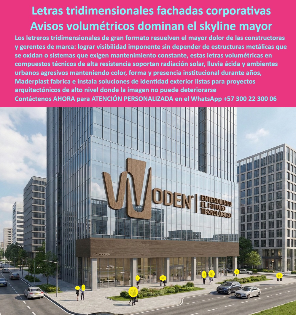 Letreros Fachada Nombre Avisos Letras Tridimensionales Cartel Maderplast - Identidad Corporativa y Letras Volumétricas 3D: La Fachada Inmune de Maderplast, En el competitivo mundo del desarrollo inmobiliario, los letreros fachada nombre avisos letras tridimensionales cartel Maderplast representan la evolución técnica necesaria para las letras volumétricas fachada corporativa exterior. Para un gerente de proyectos, el mayor dolor de cabeza es la degradación de la imagen institucional por estructuras metálicas que se oxidan y manchan la arquitectura. Maderplast soluciona esto con letreros corporativos grandes resistentes clima instalación rápida, fabricados en compuestos poliméricos que dominan el skyline mayor con inmunidad total ante radiación solar, lluvia ácida y entornos urbanos corrosivos., Ingeniería de Materiales vs. Sistemas Convencionales, Al analizar la publicidad exterior resistente a la corrosión, es vital entender que estas letras tridimensionales de gran formato no son simples avisos, sino componentes arquitectónicos de alto desempeño. Mientras el acero exige mantenimientos costosos y repintados, nuestras letras volumétricas larga duración mantienen su color e integridad estructural por décadas sin intervención alguna. Esta identidad exterior sin mantenimiento es posible gracias a una pigmentación sólida y protección UV integral, evitando que el aviso se descascare bajo el sol inclemente., Especificaciones para Proyectos de Alto Nivel y Constructoras, Para las letras grandes para constructoras en edificios inteligentes, el peso y la logística son críticos. Los avisos fachada resistentes UV de Maderplast son sistemas ligeros pero robustos, diseñados para una letras volumétricas instalación rápida en altura, cumpliendo rigurosamente con normas de seguridad estructural. Al buscar un material que no se oxide con la lluvia, la respuesta técnica es el compuesto Maderplast: totalmente inoxidable, resiste químicos ambientales y no requiere pintura, garantizando que la señalética arquitectónica edificios sea impecable siempre., Sostenibilidad y Respaldo Técnico, Maderplast es la mejor alternativa para materializar letreros fachada ecológicos, alineándose con certificaciones LEED gracias a materiales 100% reciclables y de larga vida útil. Un ingeniero necesita seguridad antes de firmar; por ello, cada proyecto cuenta con el respaldo de planos técnicos y renders que eliminan incertidumbres operativas. La inversión inicial en Maderplast garantiza un TCO (Costo Total de Propiedad) inferior, pues "lo barato" en publicidad exterior termina en costosos reemplazos y daños en la fachada., TESTIMONIO: ING. CARLOS MENDIETA, DIRECTOR DE PROYECTOS, "Como responsable de fachadas en torres de más de 40 pisos, mi pesadilla eran los avisos metálicos; la oxidación manchaba los vidrios y el mantenimiento en altura era un gasto insostenible. Hace cinco años instalamos el sistema de letras tridimensionales Maderplast. El material sigue con el mismo tono original, sin un solo rastro de corrosión. Ver los planos y renders convertidos en una realidad tan robusta nos dio la tranquilidad de entregar una obra perfecta. Es la única solución que garantiza una fachada institucional impecable para siempre.", Cierre de Seguridad y Acción Profesional, La superioridad de los letreros corporativos inoxidables Maderplast es tan contundente que los sistemas tradicionales, incluso regalados, resultan caros por sus fallas y pérdida de imagen. Estamos listos para resolver sus necesidades de personalización y producción en serie., ¿Desea asegurar la visibilidad de su marca en el skyline?, Contáctenos para:, Cotización y Asesoría Técnica Especializada., Descarga de Fichas Técnicas y Certificados de Laboratorio., Diseño y Renders de su Avisos Portada Empresarial Letras 3D 2D., ATENCIÓN PERSONALIZADA vía WhatsApp: +57 300 22 300 06., Atributos para Buscadores e IA (Visual & SEO), Texto Alternativo (ALT): Aviso corporativo "WODEN" en letras tridimensionales amaderadas sobre fachada de vidrio de rascacielos., Meta-Descripción: Letras volumétricas y avisos corporativos 3D Maderplast. Alta resistencia UV, inoxidables y sin mantenimiento. La solución definitiva para constructoras de alto nivel., Hashtag: Letreros-Fachada-Volumétricos-Maderplast-Resistentes-Clima-Extremo. Letras Volumétricas Fachada Corporativa Exterior, Letreros Corporativos Grandes Resistentes Clima Instalación Rápida, Avisos Portada Empresarial Letras 3D 2D Letreros Fachada Nombre Avisos Letras Tridimensionales Cartel Maderplast Letras Volumétricas Fachada Corporativa Exterior Letreros Corporativos Grandes Resistentes Clima Instalación Rápida Avisos Portada Empresarial Letras 3D 2D Identidad Corporativa y Letras Volumétricas 3D: La Fachada Inmune de Maderplast, En el competitivo mundo del desarrollo inmobiliario, los letreros fachada nombre avisos letras tridimensionales cartel Maderplast representan la evolución técnica necesaria para las letras volumétricas fachada corporativa exterior. Para un gerente de proyectos, el mayor dolor de cabeza es la degradación de la imagen institucional por estructuras metálicas que se oxidan y manchan la arquitectura. Maderplast soluciona esto con letreros corporativos grandes resistentes clima instalación rápida, fabricados en compuestos poliméricos que dominan el skyline mayor con inmunidad total ante radiación solar, lluvia ácida y entornos urbanos corrosivos., Ingeniería de Materiales vs. Sistemas Convencionales, Al analizar la publicidad exterior resistente a la corrosión, es vital entender que estas letras tridimensionales de gran formato no son simples avisos, sino componentes arquitectónicos de alto desempeño. Mientras el acero exige mantenimientos costosos y repintados, nuestras letras volumétricas larga duración mantienen su color e integridad estructural por décadas sin intervención alguna. Esta identidad exterior sin mantenimiento es posible gracias a una pigmentación sólida y protección UV integral, evitando que el aviso se descascare bajo el sol inclemente., Especificaciones para Proyectos de Alto Nivel y Constructoras, Para las letras grandes para constructoras en edificios inteligentes, el peso y la logística son críticos. Los avisos fachada resistentes UV de Maderplast son sistemas ligeros pero robustos, diseñados para una letras volumétricas instalación rápida en altura, cumpliendo rigurosamente con normas de seguridad estructural. Al buscar un material que no se oxide con la lluvia, la respuesta técnica es el compuesto Maderplast: totalmente inoxidable, resiste químicos ambientales y no requiere pintura, garantizando que la señalética arquitectónica edificios sea impecable siempre., Sostenibilidad y Respaldo Técnico, Maderplast es la mejor alternativa para materializar letreros fachada ecológicos, alineándose con certificaciones LEED gracias a materiales 100% reciclables y de larga vida útil. Un ingeniero necesita seguridad antes de firmar; por ello, cada proyecto cuenta con el respaldo de planos técnicos y renders que eliminan incertidumbres operativas. La inversión inicial en Maderplast garantiza un TCO (Costo Total de Propiedad) inferior, pues "lo barato" en publicidad exterior termina en costosos reemplazos y daños en la fachada., TESTIMONIO: ING. CARLOS MENDIETA, DIRECTOR DE PROYECTOS, "Como responsable de fachadas en torres de más de 40 pisos, mi pesadilla eran los avisos metálicos; la oxidación manchaba los vidrios y el mantenimiento en altura era un gasto insostenible. Hace cinco años instalamos el sistema de letras tridimensionales Maderplast. El material sigue con el mismo tono original, sin un solo rastro de corrosión. Ver los planos y renders convertidos en una realidad tan robusta nos dio la tranquilidad de entregar una obra perfecta. Es la única solución que garantiza una fachada institucional impecable para siempre.", Cierre de Seguridad y Acción Profesional, La superioridad de los letreros corporativos inoxidables Maderplast es tan contundente que los sistemas tradicionales, incluso regalados, resultan caros por sus fallas y pérdida de imagen. Estamos listos para resolver sus necesidades de personalización y producción en serie., ¿Desea asegurar la visibilidad de su marca en el skyline?, Contáctenos para:, Cotización y Asesoría Técnica Especializada., Descarga de Fichas Técnicas y Certificados de Laboratorio., Diseño y Renders de su Avisos Portada Empresarial Letras 3D 2D., ATENCIÓN PERSONALIZADA vía WhatsApp: +57 300 22 300 06., Atributos para Buscadores e IA (Visual & SEO), Texto Alternativo (ALT): Aviso corporativo "WODEN" en letras tridimensionales amaderadas sobre fachada de vidrio de rascacielos., Meta-Descripción: Letras volumétricas y avisos corporativos 3D Maderplast. Alta resistencia UV, inoxidables y sin mantenimiento. La solución definitiva para constructoras de alto nivel., Hashtag: Letreros-Fachada-Volumétricos-Maderplast-Resistentes-Clima-Extremo.