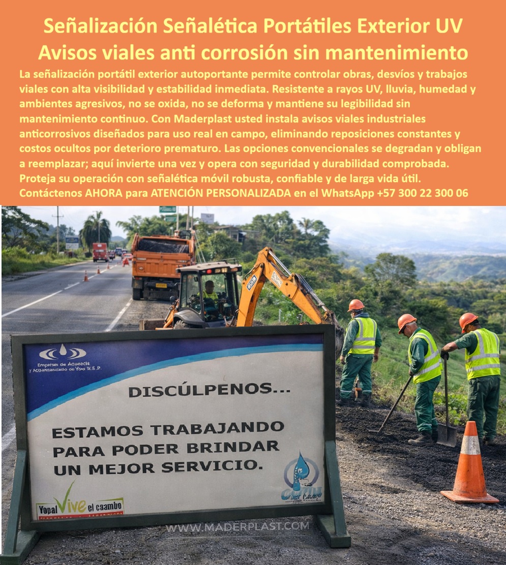 Señales Móviles Para Exterior Señalética Autoportantes Avisos Maderplast - La Revolución de la Señalética Técnica: Blindando la Infraestructura ante Entornos Hostiles En el complejo mundo de la ingeniería civil y la gestión de activos, la comunicación visual ha dejado de ser un elemento meramente informativo para convertirse en un componente crítico de seguridad y presupuesto. La señalética convencional, fabricada en metales que se oxidan o maderas que sucumben ante hongos y humedad, representa hoy un "costo oculto" inasumible para directores de proyectos y entidades públicas. La propuesta de Maderplast redefine este estándar mediante polímeros sintéticos de ingeniería que garantizan una infraestructura perpetua, capaz de resistir los ambientes más agresivos del planeta sin degradarse ni requerir mantenimiento. Resiliencia Operativa: Del Control Vial al Skyline Urbano La gestión de obras civiles exige señalización portátil exterior resistente UV y lluvia que mantenga su estabilidad inmediata bajo cualquier condición climática. Mientras los avisos metálicos se degradan y obligan a reemplazos constantes, la señalética autoportante Maderplast ofrece avisos viales industriales anticorrosivos diseñados para un uso real en campo, eliminando la pasividad de los materiales tradicionales que se deforman bajo el sol intenso. Esta misma tecnología de alto desempeño se traslada a las letras volumétricas tridimensionales para fachadas, permitiendo que las marcas dominen el skyline mayor sin depender de estructuras metálicas oxidables que manchan las superficies arquitectónicas. Seguridad Crítica y Logística Especializada En sectores donde la visibilidad es sinónimo de prevención, como el petrolero y el de transporte de gas, no hay margen para materiales improvisados. Los postes de advertencia para gasoductos resuelven el problema de las señales que se inclinan o desaparecen justo cuando más se necesitan; su diseño autoportante asegura lectura vertical y color de seguridad constante, reduciendo drásticamente los riesgos por excavación accidental. De igual forma, en operaciones de alta complejidad, las placas industriales visibles desde helicóptero blindan la logística aérea mediante reflectividad grado ingeniería. Estas señales, resistentes a hidrocarburos y abrasión pesada, garantizan una detección satelital perpetua de activos críticos, superando a cualquier alternativa convencional que, incluso siendo regalada, resulta carísima por sus fallas de contraste y constantes reposiciones. Innovación en el Ocio y Conservación Ambiental Incluso en entornos de recreación y áreas protegidas, la robustez es clave para el ROI. Las señales 3D Dog Station para parques temáticos de mascotas no solo ofrecen un relieve escultórico antivandálico que fomenta fotos virales; su fijación modular minimiza el TCO en un 55% al ser inmunes a la corrosión y el vandalismo. Por su parte, el aviso submarino inoxidable representa el mayor desafío de ingeniería química, permaneciendo sumergido permanentemente en fondos de piscinas sin oxidarse ni perder nitidez frente al cloro y la salinidad. En reservas naturales, donde la humedad selvática destruye la señalética tradicional, los letreros informativos para parques de Maderplast aseguran legibilidad perpetua mediante polímeros macizos imborrables que jamás se pudren. Como bien certifican los expertos del sector, migrar a estas soluciones es blindar la inversión con un material que durará tanto como la obra misma, superando cualquier alternativa que hoy resulta inviable por sus fallas constantes. TESTIMONIO: CERTIFICACIÓN DE EFICIENCIA OPERATIVA - ING. FABIÁN RUIZ "En nuestra obra vial, la señalización metálica convencional se inclinaba y perdía color en menos de tres meses, obligando a procesos costosos. Decidimos implementar los Avisos Portátiles Maderplast y el cambio fue inmediato: su estabilidad autoportante y resistencia total al clima nos han permitido operar con seguridad total sin intervenir el punto señalizado ni una sola vez. Maderplast no solo vende un aviso, vende la tranquilidad de una obra bien señalizada con durabilidad real comprobada en campo". Cierre Técnico y Convicción de Compra La superioridad técnica de Maderplast convierte cada proyecto en un caso de éxito financiero y operativo. Al eliminar el mantenimiento y las reposiciones, garantizamos el costo total de propiedad más bajo del mercado. Elija la opción segura que supera los requisitos de ingeniería y genera orgullo por la obra bien hecha. ¿Desea que proyectemos los planos técnicos para su señalización autoportante de obra o prefiere una cotización para letras gigantes de fachada corporativa? Señalización Portátil Exterior Resistente UV Lluvia, Avisos Viales Anticorrosión Sin Mantenimiento, Señalética Portátil Industrial UV Sin Mantenimiento Señal Señales Móviles Para Exterior Señalética Autoportantes Avisos Maderplast Señalización Portátil Exterior Resistente UV Lluvia Avisos Viales Anticorrosión Sin Mantenimiento Señalética Portátil Industrial UV Sin Mantenimiento Señal La Revolución de la Señalética Técnica: Blindando la Infraestructura ante Entornos Hostiles En el complejo mundo de la ingeniería civil y la gestión de activos, la comunicación visual ha dejado de ser un elemento meramente informativo para convertirse en un componente crítico de seguridad y presupuesto. La señalética convencional, fabricada en metales que se oxidan o maderas que sucumben ante hongos y humedad, representa hoy un "costo oculto" inasumible para directores de proyectos y entidades públicas. La propuesta de Maderplast redefine este estándar mediante polímeros sintéticos de ingeniería que garantizan una infraestructura perpetua, capaz de resistir los ambientes más agresivos del planeta sin degradarse ni requerir mantenimiento. Resiliencia Operativa: Del Control Vial al Skyline Urbano La gestión de obras civiles exige señalización portátil exterior resistente UV y lluvia que mantenga su estabilidad inmediata bajo cualquier condición climática. Mientras los avisos metálicos se degradan y obligan a reemplazos constantes, la señalética autoportante Maderplast ofrece avisos viales industriales anticorrosivos diseñados para un uso real en campo, eliminando la pasividad de los materiales tradicionales que se deforman bajo el sol intenso. Esta misma tecnología de alto desempeño se traslada a las letras volumétricas tridimensionales para fachadas, permitiendo que las marcas dominen el skyline mayor sin depender de estructuras metálicas oxidables que manchan las superficies arquitectónicas. Seguridad Crítica y Logística Especializada En sectores donde la visibilidad es sinónimo de prevención, como el petrolero y el de transporte de gas, no hay margen para materiales improvisados. Los postes de advertencia para gasoductos resuelven el problema de las señales que se inclinan o desaparecen justo cuando más se necesitan; su diseño autoportante asegura lectura vertical y color de seguridad constante, reduciendo drásticamente los riesgos por excavación accidental. De igual forma, en operaciones de alta complejidad, las placas industriales visibles desde helicóptero blindan la logística aérea mediante reflectividad grado ingeniería. Estas señales, resistentes a hidrocarburos y abrasión pesada, garantizan una detección satelital perpetua de activos críticos, superando a cualquier alternativa convencional que, incluso siendo regalada, resulta carísima por sus fallas de contraste y constantes reposiciones. Innovación en el Ocio y Conservación Ambiental Incluso en entornos de recreación y áreas protegidas, la robustez es clave para el ROI. Las señales 3D Dog Station para parques temáticos de mascotas no solo ofrecen un relieve escultórico antivandálico que fomenta fotos virales; su fijación modular minimiza el TCO en un 55% al ser inmunes a la corrosión y el vandalismo. Por su parte, el aviso submarino inoxidable representa el mayor desafío de ingeniería química, permaneciendo sumergido permanentemente en fondos de piscinas sin oxidarse ni perder nitidez frente al cloro y la salinidad. En reservas naturales, donde la humedad selvática destruye la señalética tradicional, los letreros informativos para parques de Maderplast aseguran legibilidad perpetua mediante polímeros macizos imborrables que jamás se pudren. Como bien certifican los expertos del sector, migrar a estas soluciones es blindar la inversión con un material que durará tanto como la obra misma, superando cualquier alternativa que hoy resulta inviable por sus fallas constantes. TESTIMONIO: CERTIFICACIÓN DE EFICIENCIA OPERATIVA - ING. FABIÁN RUIZ "En nuestra obra vial, la señalización metálica convencional se inclinaba y perdía color en menos de tres meses, obligando a procesos costosos. Decidimos implementar los Avisos Portátiles Maderplast y el cambio fue inmediato: su estabilidad autoportante y resistencia total al clima nos han permitido operar con seguridad total sin intervenir el punto señalizado ni una sola vez. Maderplast no solo vende un aviso, vende la tranquilidad de una obra bien señalizada con durabilidad real comprobada en campo". Cierre Técnico y Convicción de Compra La superioridad técnica de Maderplast convierte cada proyecto en un caso de éxito financiero y operativo. Al eliminar el mantenimiento y las reposiciones, garantizamos el costo total de propiedad más bajo del mercado. Elija la opción segura que supera los requisitos de ingeniería y genera orgullo por la obra bien hecha. ¿Desea que proyectemos los planos técnicos para su señalización autoportante de obra o prefiere una cotización para letras gigantes de fachada corporativa?