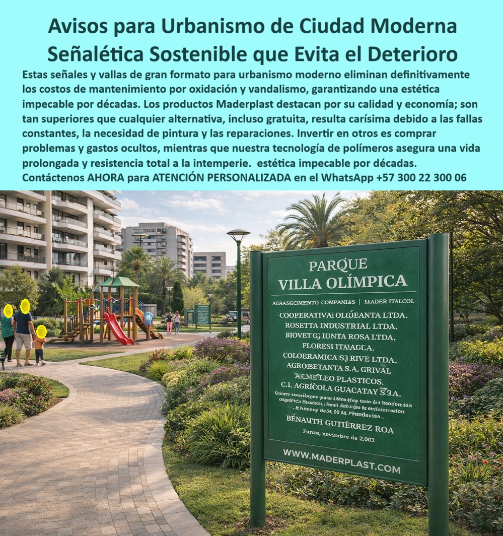 Señales Urbanas Avisos Vallas Señalética Letreros Plásticos Maderplast - La Ingeniería del Urbanismo Perpetuo: Señalética Maderplast para Ciudades que No Detienen su Evolución En la vanguardia del urbanismo y la arquitectura de alto nivel, la comunicación visual ha dejado de ser un simple accesorio estético para convertirse en un activo crítico de infraestructura. Los letreros plásticos Maderplast y la señalización urbana para la ciudad moderna representan la evolución necesaria frente a sistemas obsoletos de metal o madera real que colapsan inevitablemente ante la humedad, la corrosión y la radiación solar. Nuestra propuesta de mobiliario de señalización para ciudad moderna de larga vida se centra en blindar la inversión institucional mediante polímeros macizos de ingeniería que anulan el mantenimiento, garantizando una estética impecable por décadas donde otros materiales fallan. Esta capacidad de diseño y fabricación permite materializar soluciones de identidad exterior que superan los requisitos técnicos más exigentes tanto del sector público como del privado. En las alturas, las letras volumétricas para fachadas corporativas de gran formato resuelven el mayor dolor de cabeza de las constructoras al ofrecer una visibilidad imponente en rascacielos sin depender de estructuras metálicas que se oxidan, soportando con entereza la lluvia ácida y los ambientes urbanos agresivos. Esta resiliencia se extiende incluso bajo el agua, donde el aviso submarino inoxidable para piscinas surge como la única tecnología diseñada para permanecer sumergida permanentemente sin despegarse ni perder nitidez frente al cloro y la salinidad, convirtiéndose en la opción predilecta para hoteles y parques acuáticos que exigen durabilidad extrema. El enfoque de Maderplast también transforma el ocio y la seguridad industrial. La señal 3D para parques temáticos de mascotas integra un relieve escultórico antivandálico que, además de resistir impactos, acelera el retorno de inversión al generar espacios memorables que fomentan el engagement ciudadano y la viralidad en redes sociales. En el ámbito de la infraestructura crítica, donde la visibilidad es sinónimo de prevención, nuestros postes de advertencia para gasoductos en material sintético autoportante sustituyen al metal corroído, manteniendo una lectura vertical y colores de seguridad perpetuos incluso en zonas rurales de alta intervención. Para clústeres mineros y petroleros, suministramos placas industriales visibles desde helicóptero con reflectividad grado ingeniería, resistentes a la abrasión pesada e hidrocarburos, asegurando una detección aérea y satelital ininterrumpida que blinda la logística del sector extractivo. Finalmente, la sostenibilidad se encuentra en el núcleo de nuestra valla ecológica para humedales y los letreros ambientales para parques naturales, fabricados en madera plástica reciclada de baja huella de carbono que no se astilla ni se pudre. Estos paneles mantienen su apariencia intacta ante la neblina constante y la humedad selvática, integrando grabados mecánicos indelebles que garantizan una pedagogía ambiental de larga vida útil sin requerir barnices ni mantenimientos químicos. TESTIMONIO: "EL ORGULLO DE UNA INFRAESTRUCTURA QUE NO ENVEJECE" "En nuestra ciudad, la señalética metálica se convierte en chatarra oxidada en menos de dos años. Implementamos los Avisos para Urbanismo Maderplast y la transformación ha sido absoluta; son señales que realmente respetan el entorno bajo sol y lluvia extrema sin requerir un solo galón de pintura. Como ingenieros, valoramos soluciones que eliminan reposiciones constantes; Maderplast es la única forma de garantizar que la inversión perdure con el menor costo total de propiedad." — Ing. Marcos Schulz, Director de Mantenimiento Urbano. Elegir Maderplast es optar por la única solución técnica que garantiza que la señal durará tanto como la infraestructura misma. Al eliminar el óxido, la decoloración y el vandalismo, aseguramos que la competencia, incluso si se ofreciera de forma gratuita, resultaría carísima debido a sus fallas constantes y gastos ocultos de reparación. ¿Le gustaría que proyectemos los planos técnicos para su próxima señalización urbana sostenible o prefiere una cotización personalizada para letras gigantes de fachada corporativa? Mobiliario Señalización Ciudad Moderna Larga Vida, Señales Urbanismo Evita Deterioro Resistente Sostenible, Avisos escénicos diseño de espacios urbanos, Avisos Señales Urbanas Avisos Vallas Señalética Letreros Plásticos Maderplast Mobiliario Señalización Ciudad Moderna Larga Vida Señales Urbanismo Evita Deterioro Resistente Sostenible Avisos escénicos diseño de espacios urbanos Avisos La Ingeniería del Urbanismo Perpetuo: Señalética Maderplast para Ciudades que No Detienen su Evolución En la vanguardia del urbanismo y la arquitectura de alto nivel, la comunicación visual ha dejado de ser un simple accesorio estético para convertirse en un activo crítico de infraestructura. Los letreros plásticos Maderplast y la señalización urbana para la ciudad moderna representan la evolución necesaria frente a sistemas obsoletos de metal o madera real que colapsan inevitablemente ante la humedad, la corrosión y la radiación solar. Nuestra propuesta de mobiliario de señalización para ciudad moderna de larga vida se centra en blindar la inversión institucional mediante polímeros macizos de ingeniería que anulan el mantenimiento, garantizando una estética impecable por décadas donde otros materiales fallan. Esta capacidad de diseño y fabricación permite materializar soluciones de identidad exterior que superan los requisitos técnicos más exigentes tanto del sector público como del privado. En las alturas, las letras volumétricas para fachadas corporativas de gran formato resuelven el mayor dolor de cabeza de las constructoras al ofrecer una visibilidad imponente en rascacielos sin depender de estructuras metálicas que se oxidan, soportando con entereza la lluvia ácida y los ambientes urbanos agresivos. Esta resiliencia se extiende incluso bajo el agua, donde el aviso submarino inoxidable para piscinas surge como la única tecnología diseñada para permanecer sumergida permanentemente sin despegarse ni perder nitidez frente al cloro y la salinidad, convirtiéndose en la opción predilecta para hoteles y parques acuáticos que exigen durabilidad extrema. El enfoque de Maderplast también transforma el ocio y la seguridad industrial. La señal 3D para parques temáticos de mascotas integra un relieve escultórico antivandálico que, además de resistir impactos, acelera el retorno de inversión al generar espacios memorables que fomentan el engagement ciudadano y la viralidad en redes sociales. En el ámbito de la infraestructura crítica, donde la visibilidad es sinónimo de prevención, nuestros postes de advertencia para gasoductos en material sintético autoportante sustituyen al metal corroído, manteniendo una lectura vertical y colores de seguridad perpetuos incluso en zonas rurales de alta intervención. Para clústeres mineros y petroleros, suministramos placas industriales visibles desde helicóptero con reflectividad grado ingeniería, resistentes a la abrasión pesada e hidrocarburos, asegurando una detección aérea y satelital ininterrumpida que blinda la logística del sector extractivo. Finalmente, la sostenibilidad se encuentra en el núcleo de nuestra valla ecológica para humedales y los letreros ambientales para parques naturales, fabricados en madera plástica reciclada de baja huella de carbono que no se astilla ni se pudre. Estos paneles mantienen su apariencia intacta ante la neblina constante y la humedad selvática, integrando grabados mecánicos indelebles que garantizan una pedagogía ambiental de larga vida útil sin requerir barnices ni mantenimientos químicos. TESTIMONIO: "EL ORGULLO DE UNA INFRAESTRUCTURA QUE NO ENVEJECE" "En nuestra ciudad, la señalética metálica se convierte en chatarra oxidada en menos de dos años. Implementamos los Avisos para Urbanismo Maderplast y la transformación ha sido absoluta; son señales que realmente respetan el entorno bajo sol y lluvia extrema sin requerir un solo galón de pintura. Como ingenieros, valoramos soluciones que eliminan reposiciones constantes; Maderplast es la única forma de garantizar que la inversión perdure con el menor costo total de propiedad." — Ing. Marcos Schulz, Director de Mantenimiento Urbano. Elegir Maderplast es optar por la única solución técnica que garantiza que la señal durará tanto como la infraestructura misma. Al eliminar el óxido, la decoloración y el vandalismo, aseguramos que la competencia, incluso si se ofreciera de forma gratuita, resultaría carísima debido a sus fallas constantes y gastos ocultos de reparación. ¿Le gustaría que proyectemos los planos técnicos para su próxima señalización urbana sostenible o prefiere una cotización personalizada para letras gigantes de fachada corporativa?