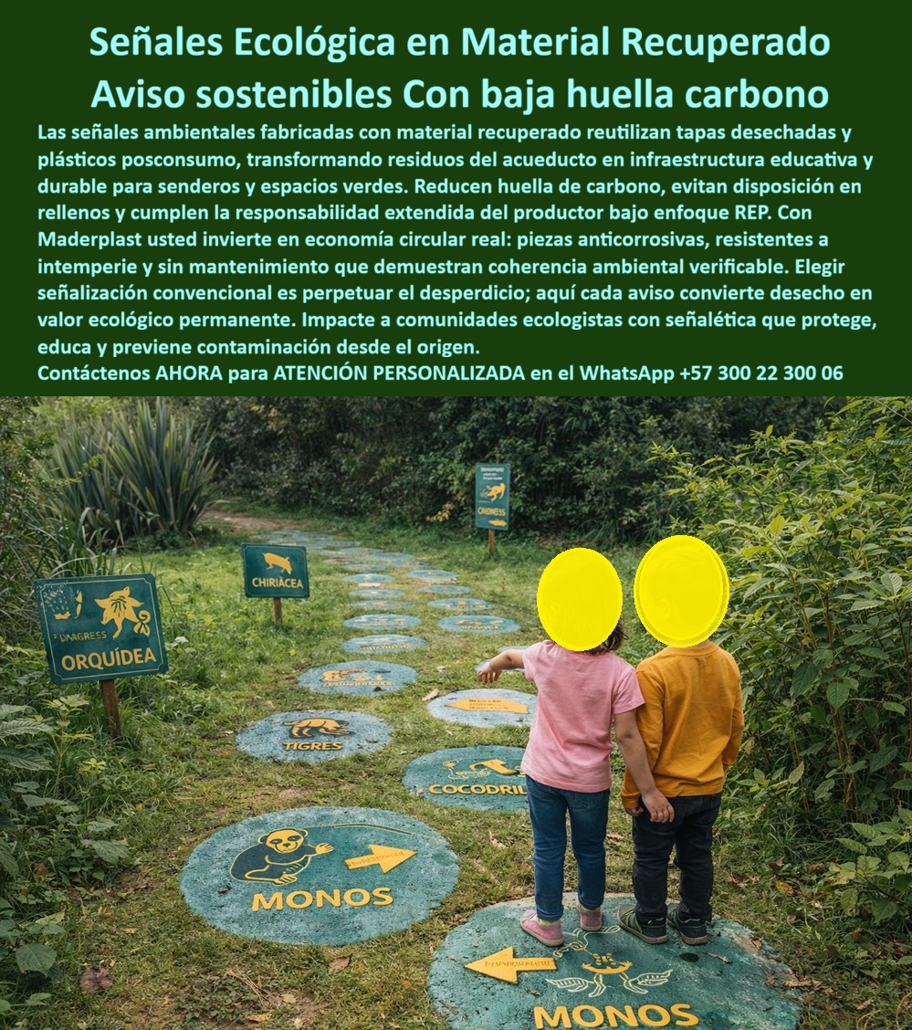 Señales en material reciclado Avisos sostenibles Señalización ecológica Maderplast - En un sendero ecológico, cada elemento debería contar la misma historia que el bosque que lo rodea. No tendría sentido hablar de conservación, biodiversidad y economía circular mientras las señales que orientan a los visitantes están hechas de materiales que se oxidan, se astillan o terminan convertidos en residuos adicionales. La coherencia ambiental no se proclama; se construye. Durante años, muchos parques y reservas naturales instalaron señalización convencional: madera que se degrada con la humedad, láminas metálicas que se corroen bajo la lluvia y el sol, estructuras que requieren repinte constante. La intención educativa estaba allí, pero el soporte físico no acompañaba el discurso. El mantenimiento periódico no solo implicaba costos operativos, sino también una contradicción silenciosa con el mensaje de sostenibilidad. El verdadero cambio comienza cuando el residuo deja de verse como desecho y se entiende como materia prima. Plásticos posconsumo, tapas recuperadas y materiales descartados pueden transformarse, mediante procesos industriales responsables, en piezas estructurales anticorrosivas capaces de durar más de veinte años a la intemperie. Lo que antes contaminaban ríos o rellenos sanitarios se convierte en infraestructura educativa permanente. En un entorno natural, la resistencia es fundamental. La señal debe soportar radiación UV intensa, lluvias constantes, variaciones térmicas y contacto frecuente de visitantes. Un polímero estructural fabricado con material recuperado no se oxida porque no contiene metal susceptible a corrosión. No se astilla como la madera ni depende de recubrimientos superficiales que puedan desprenderse. Conserva su forma, su color y su legibilidad con el paso del tiempo. Esa durabilidad tiene un impacto que va más allá de la técnica. Reduce intervenciones correctivas, disminuye transporte de reemplazos y minimiza el consumo de nuevos recursos. Desde la perspectiva de la responsabilidad extendida del productor y los enfoques REP, cada pieza instalada representa una acción concreta de economía circular: residuos transformados en valor funcional. Pero quizás el efecto más poderoso es pedagógico. Cuando un niño camina por un sendero y observa que la señal que le explica qué es una orquídea o un mono fue fabricada con material reciclado, el aprendizaje se vuelve tangible. La sostenibilidad deja de ser un concepto abstracto y se convierte en experiencia directa. La infraestructura misma educa. En términos de gestión ambiental, esta coherencia fortalece la credibilidad institucional. Un proyecto que integra señalización sostenible demuestra que su compromiso no se limita a declaraciones, sino que se refleja en decisiones materiales verificables. Cada aviso se convierte en evidencia física de una política ambiental bien aplicada. La lección es clara: en espacios verdes y proyectos ecológicos, la señalización debe ser tan responsable como el entorno que protege. Elegir materiales recuperados, anticorrosivos y de larga vida útil no es solo una decisión técnica; es una postura ética frente al uso de recursos. Cuando un residuo se transforma en señal permanente, el mensaje es doble. Orienta al visitante y, al mismo tiempo, demuestra que la economía circular puede dejar huellas visibles y duraderas en el territorio. Señal Material Recuperado Anticorrosiva Ley REP Garantizada, Pancarta Renovada Previene Desperdicio Sostenible, Aviso Sostenible Baja Huella Carbon Señales en material reciclado Avisos sostenibles Señalización ecológica Maderplast Señal Material Recuperado Anticorrosiva Ley REP Garantizada Pancarta Renovada Previene Desperdicio Sostenible Aviso Sostenible Baja Huella Carbon En un sendero ecológico, cada elemento debería contar la misma historia que el bosque que lo rodea. No tendría sentido hablar de conservación, biodiversidad y economía circular mientras las señales que orientan a los visitantes están hechas de materiales que se oxidan, se astillan o terminan convertidos en residuos adicionales. La coherencia ambiental no se proclama; se construye. Durante años, muchos parques y reservas naturales instalaron señalización convencional: madera que se degrada con la humedad, láminas metálicas que se corroen bajo la lluvia y el sol, estructuras que requieren repinte constante. La intención educativa estaba allí, pero el soporte físico no acompañaba el discurso. El mantenimiento periódico no solo implicaba costos operativos, sino también una contradicción silenciosa con el mensaje de sostenibilidad. El verdadero cambio comienza cuando el residuo deja de verse como desecho y se entiende como materia prima. Plásticos posconsumo, tapas recuperadas y materiales descartados pueden transformarse, mediante procesos industriales responsables, en piezas estructurales anticorrosivas capaces de durar más de veinte años a la intemperie. Lo que antes contaminaban ríos o rellenos sanitarios se convierte en infraestructura educativa permanente. En un entorno natural, la resistencia es fundamental. La señal debe soportar radiación UV intensa, lluvias constantes, variaciones térmicas y contacto frecuente de visitantes. Un polímero estructural fabricado con material recuperado no se oxida porque no contiene metal susceptible a corrosión. No se astilla como la madera ni depende de recubrimientos superficiales que puedan desprenderse. Conserva su forma, su color y su legibilidad con el paso del tiempo. Esa durabilidad tiene un impacto que va más allá de la técnica. Reduce intervenciones correctivas, disminuye transporte de reemplazos y minimiza el consumo de nuevos recursos. Desde la perspectiva de la responsabilidad extendida del productor y los enfoques REP, cada pieza instalada representa una acción concreta de economía circular: residuos transformados en valor funcional. Pero quizás el efecto más poderoso es pedagógico. Cuando un niño camina por un sendero y observa que la señal que le explica qué es una orquídea o un mono fue fabricada con material reciclado, el aprendizaje se vuelve tangible. La sostenibilidad deja de ser un concepto abstracto y se convierte en experiencia directa. La infraestructura misma educa. En términos de gestión ambiental, esta coherencia fortalece la credibilidad institucional. Un proyecto que integra señalización sostenible demuestra que su compromiso no se limita a declaraciones, sino que se refleja en decisiones materiales verificables. Cada aviso se convierte en evidencia física de una política ambiental bien aplicada. La lección es clara: en espacios verdes y proyectos ecológicos, la señalización debe ser tan responsable como el entorno que protege. Elegir materiales recuperados, anticorrosivos y de larga vida útil no es solo una decisión técnica; es una postura ética frente al uso de recursos. Cuando un residuo se transforma en señal permanente, el mensaje es doble. Orienta al visitante y, al mismo tiempo, demuestra que la economía circular puede dejar huellas visibles y duraderas en el territorio.