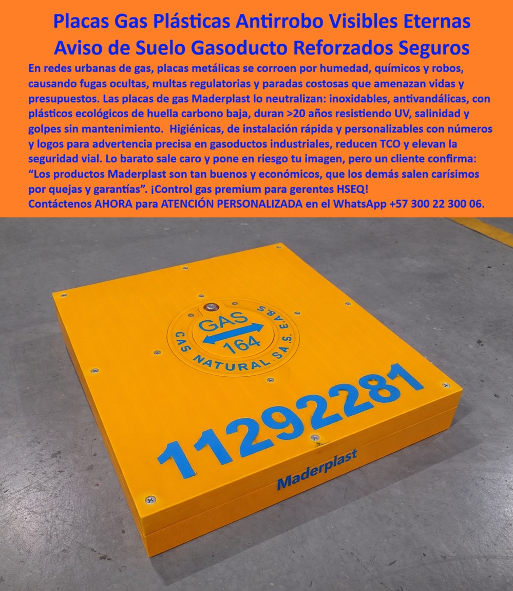 Señalización De Gas En Suelo Urbano, Placa Identificación Tubería Gas Maderplast - Señalización de Gas en Suelo Urbano, Placa Identificación Tubería Gas Maderplast – Aviso Suelo Advertencia Gas Anti Robo Reforzado Seguro Vial, Señales visibles para control de gas industrial, Aviso Advertencia Gasoducto Tráfico Gas Placa de identificación de gas en suelo urbano fabricada en polímero estructural reforzado, color amarillo de alta visibilidad con numeración y símbolo direccional en alto contraste para control de red subterránea. No es una lámina metálica expuesta a corrosión; es una placa suelo gasoducto reforzada anticorrosiva diseñada para advertencia permanente en gasoductos urbanos e industriales. Resiste humedad, químicos, radiación UV y tránsito peatonal o vehicular sin oxidación ni deterioro superficial. El sistema es anti robo, sin valor de chatarra y con fijación mecánica segura que garantiza estabilidad dimensional superior a 20 años. Con Maderplast, la señalización de gas se integra como infraestructura crítica durable y de mantenimiento cero. Asesoría Especializada Con Un Especialista De Maderplast, Atención Personalizada En Este Whatsapp 57+ 300 22 300 06. En redes urbanas de gas, la identificación no es estética; es control operacional y cumplimiento HSEQ. Las placas metálicas se corroen y desaparecen por robo, generando observaciones regulatorias, reprocesos y riesgo operativo. Esta identificación de tubería gas en polímero estructural elimina ese pasivo. Por eso responde a proyectos que exigen placa identificación gasoducto suelo, señalización gas natural anticorrosiva y aviso advertencia gas urbano reforzado con desempeño técnico verificable. Cuando un supervisor plantea “Necesito placas de gas que no se oxiden”, la solución profesional es señal advertencia gas industrial antirrobo en plástico estructural macizo con alta resistencia química. Si la consulta es “¿Quién fabrica señalización de gasoducto en suelo?”, la decisión correcta es seleccionar placas para tubería gas industrial con fijación mecánica segura y diseño monolítico. Frente a “¿Qué material dura más para identificación de gas?”, el análisis técnico favorece polímero estructural frente a metal por mayor resistencia a humedad, salinidad y robo por chatarra. Y cuando se requiere aviso gas natural tránsito urbano permanente, la ingeniería reforzada garantiza lectura estable y reducción de sanciones regulatorias. Este sistema se identifica con precisión cómo placa HSEQ red gas exterior visible, placa amarilla advertencia gas exterior y señalización reforzada para gasoducto aplicable en entornos industriales y urbanos de alto tránsito. Encaja en señalética suelo red gas permanente, identificación gas sin valor de chatarra y fabricación placas gas larga duración para empresas que priorizan prevención y control operativo. El beneficio es claro: menos reposiciones, menos multas y mayor trazabilidad en inspecciones técnicas. ASÍ LO TESTIFICA ALEJANDRO TORRES, INGENIERO HSEQ – SUPERVISOR DE REDES URBANAS DE GAS, 2023: las placas metálicas corroídas y robadas generaban riesgos y observaciones regulatorias. Tras evaluar resistencia química, estabilidad UV y fijación mecánica, adoptaron placas estructurales Maderplast. Después de varios ciclos de inspección mantienen visibilidad y estabilidad sin mantenimiento correctivo, respaldado por fichas técnicas y evidencia en campo. Cuando la señalización se concibe como parte de la infraestructura crítica de seguridad, la decisión deja de ser un gasto menor y pasa a ser estrategia de prevención. Hashtags: placas-gas-antirrobo y señalización-gasoducto-suelo. Aviso Suelo Advertencia Gas Antirrobo Reforzado Seguro Vial, Señales visibles para control de gas industrial, Aviso Advertencia Gasoducto Tráfico Gas Señalización De Gas En Suelo Urbano Placa Identificación Tubería Gas Maderplast Aviso Suelo Advertencia Gas Antirrobo Reforzado Seguro Vial Señales visibles para control de gas industrial Aviso Advertencia Gasoducto Tráfico Gas Señalización de Gas en Suelo Urbano, Placa Identificación Tubería Gas Maderplast – Aviso Suelo Advertencia Gas Anti Robo Reforzado Seguro Vial, Señales visibles para control de gas industrial, Aviso Advertencia Gasoducto Tráfico Gas Placa de identificación de gas en suelo urbano fabricada en polímero estructural reforzado, color amarillo de alta visibilidad con numeración y símbolo direccional en alto contraste para control de red subterránea. No es una lámina metálica expuesta a corrosión; es una placa suelo gasoducto reforzada anticorrosiva diseñada para advertencia permanente en gasoductos urbanos e industriales. Resiste humedad, químicos, radiación UV y tránsito peatonal o vehicular sin oxidación ni deterioro superficial. El sistema es anti robo, sin valor de chatarra y con fijación mecánica segura que garantiza estabilidad dimensional superior a 20 años. Con Maderplast, la señalización de gas se integra como infraestructura crítica durable y de mantenimiento cero. Asesoría Especializada Con Un Especialista De Maderplast, Atención Personalizada En Este Whatsapp 57+ 300 22 300 06. En redes urbanas de gas, la identificación no es estética; es control operacional y cumplimiento HSEQ. Las placas metálicas se corroen y desaparecen por robo, generando observaciones regulatorias, reprocesos y riesgo operativo. Esta identificación de tubería gas en polímero estructural elimina ese pasivo. Por eso responde a proyectos que exigen placa identificación gasoducto suelo, señalización gas natural anticorrosiva y aviso advertencia gas urbano reforzado con desempeño técnico verificable. Cuando un supervisor plantea “Necesito placas de gas que no se oxiden”, la solución profesional es señal advertencia gas industrial antirrobo en plástico estructural macizo con alta resistencia química. Si la consulta es “¿Quién fabrica señalización de gasoducto en suelo?”, la decisión correcta es seleccionar placas para tubería gas industrial con fijación mecánica segura y diseño monolítico. Frente a “¿Qué material dura más para identificación de gas?”, el análisis técnico favorece polímero estructural frente a metal por mayor resistencia a humedad, salinidad y robo por chatarra. Y cuando se requiere aviso gas natural tránsito urbano permanente, la ingeniería reforzada garantiza lectura estable y reducción de sanciones regulatorias. Este sistema se identifica con precisión cómo placa HSEQ red gas exterior visible, placa amarilla advertencia gas exterior y señalización reforzada para gasoducto aplicable en entornos industriales y urbanos de alto tránsito. Encaja en señalética suelo red gas permanente, identificación gas sin valor de chatarra y fabricación placas gas larga duración para empresas que priorizan prevención y control operativo. El beneficio es claro: menos reposiciones, menos multas y mayor trazabilidad en inspecciones técnicas. ASÍ LO TESTIFICA ALEJANDRO TORRES, INGENIERO HSEQ – SUPERVISOR DE REDES URBANAS DE GAS, 2023: las placas metálicas corroídas y robadas generaban riesgos y observaciones regulatorias. Tras evaluar resistencia química, estabilidad UV y fijación mecánica, adoptaron placas estructurales Maderplast. Después de varios ciclos de inspección mantienen visibilidad y estabilidad sin mantenimiento correctivo, respaldado por fichas técnicas y evidencia en campo. Cuando la señalización se concibe como parte de la infraestructura crítica de seguridad, la decisión deja de ser un gasto menor y pasa a ser estrategia de prevención. Hashtags: placas-gas-antirrobo y señalización-gasoducto-suelo.