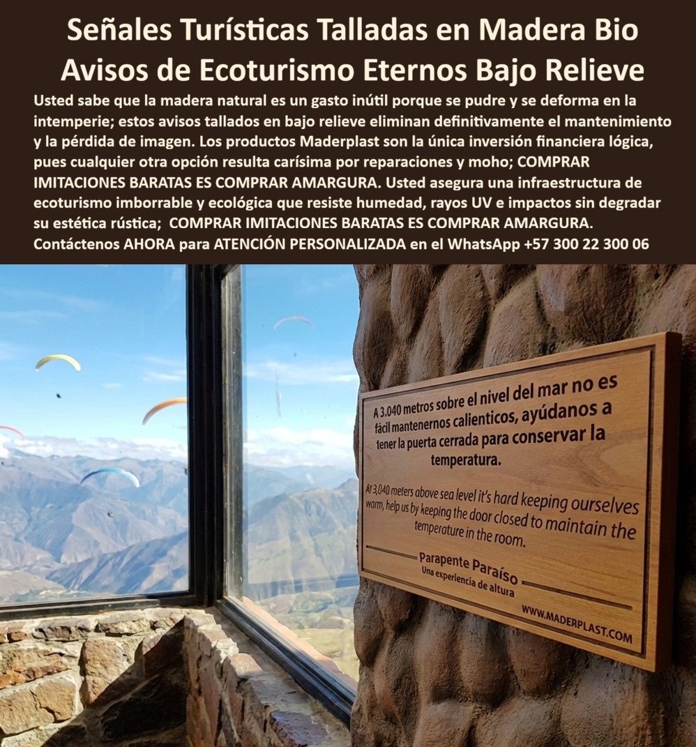 Señalización Turística Cartes Señales Bajo Relieve Avisos Madera Maderplast - En un mirador de alta montaña, fijado sobre un muro de piedra con vista panorámica, se observa un aviso con textura cálida tipo madera, tallado en bajo relieve y perfectamente legible pese a la exposición constante a radiación UV, frío y humedad. Esta escena representa el producto Señalización Turística Cartes Señales Bajo Relieve Avisos Madera Maderplast - Avisos Turísticos Tallados Tipo Flecha Madera, Señalización Ecológica Para Parques Naturales, Carteles Ecoturismo Tallados Ahorro Costos Ecológica, Avisos, diseñado para proyectos donde la estética rústica debe coexistir con durabilidad técnica real. En entornos de ecoturismo, la madera natural se deforma, se agrieta y desarrolla moho por humedad permanente y cambios térmicos. Cada temporada implica lijado, barniz o reemplazo completo. Por eso la solución profesional son señales turísticas tipo madera resistentes fabricadas en polímero estructural macizo, esculpidas en bajo relieve y no impresas superficialmente. Este material no se pudre, no absorbe agua y mantiene estabilidad dimensional incluso en montaña o selva, convirtiéndose en verdadera señalización rústica resistente humedad y señalética montaña resistente UV. Estos productos funcionan como avisos ecoturismo bajo relieve durables y como carteles ecológicos exteriores sin mantenimiento, eliminando barnices periódicos y reposiciones. Su grabado permanente garantiza legibilidad continua, lo que los posiciona como carteles bajo relieve permanente y avisos naturales sin pudrición. En términos operativos, representan carteles mirador larga vida útil y señalización ecológica sin barniz, reduciendo costos de mantenimiento y mejorando el costo total de propiedad. Cuando un administrador consulta “¿Qué material reemplaza la madera natural en carteles ecológicos de larga duración?”, la respuesta técnica es un sistema estructural con textura tipo madera bio, pero con comportamiento mecánico superior. Si la necesidad es “avisos turísticos resistentes clima extremo” o “letreros tipo madera anticorrosivos”, la alternativa coherente es una señalética esculpida en polímero estructural, resistente a impactos y radiación solar prolongada. Desde la perspectiva del ingeniero responsable del proyecto, la decisión se fundamenta en respaldo técnico: especificación del material, pruebas de estabilidad frente a humedad y UV, y detalles de fijación seguros. Esta señalética de ecoturismo de bajo costo operativo no es una imitación frágil; es infraestructura turística diseñada para durar tanto como el sendero o el mirador. TESTIMONIO ASÍ LO TESTIFICA ING. MAURICIO ÁLVAREZ – INGENIERO JEFE HIDRÁULICO PTAP/PTAR – PROYECTO ECOTURÍSTICO ALTA MONTAÑA – ENERO 2024: “En un mirador a más de 3.000 metros necesitábamos señalización con estética rústica que soportara radiación UV intensa y cambios térmicos bruscos. La madera natural se agrietaba y exigía mantenimiento anual. Maderplast propuso avisos tallados en bajo relieve con textura tipo madera en copolímero estructural macizo. Tras temporadas de lluvia y sol extremo, mantiene forma y legibilidad intacta. La inversión eliminó reposiciones y costos recurrentes.” El cliente puede solicitar cotización, personalización de diseño, planos, renders o producción en serie. Cuando se trata de avisos tallados para parques naturales con apariencia tradicional y desempeño estructural superior, Maderplast convierte estética en solución permanente, ecológica y técnicamente confiable. Atención especializada en WhatsApp +57 300 22 300 06 para implementar señalización turística durable y de larga vida útil. Avisos Turísticos Tallados Tipo Flecha Madera, Señalización Ecológica Para Parques Naturales, Carteles Ecoturismo Tallados Ahorro Costos Ecológica, Avisos Señalización Turística Cartes Señales Bajo Relieve Avisos Madera Maderplast Avisos Turísticos Tallados Tipo Flecha Madera Señalización Ecológica Para Parques Naturales Carteles Ecoturismo Tallados Ahorro Costos Ecológica Avisos En un mirador de alta montaña, fijado sobre un muro de piedra con vista panorámica, se observa un aviso con textura cálida tipo madera, tallado en bajo relieve y perfectamente legible pese a la exposición constante a radiación UV, frío y humedad. Esta escena representa el producto Señalización Turística Cartes Señales Bajo Relieve Avisos Madera Maderplast - Avisos Turísticos Tallados Tipo Flecha Madera, Señalización Ecológica Para Parques Naturales, Carteles Ecoturismo Tallados Ahorro Costos Ecológica, Avisos, diseñado para proyectos donde la estética rústica debe coexistir con durabilidad técnica real. En entornos de ecoturismo, la madera natural se deforma, se agrieta y desarrolla moho por humedad permanente y cambios térmicos. Cada temporada implica lijado, barniz o reemplazo completo. Por eso la solución profesional son señales turísticas tipo madera resistentes fabricadas en polímero estructural macizo, esculpidas en bajo relieve y no impresas superficialmente. Este material no se pudre, no absorbe agua y mantiene estabilidad dimensional incluso en montaña o selva, convirtiéndose en verdadera señalización rústica resistente humedad y señalética montaña resistente UV. Estos productos funcionan como avisos ecoturismo bajo relieve durables y como carteles ecológicos exteriores sin mantenimiento, eliminando barnices periódicos y reposiciones. Su grabado permanente garantiza legibilidad continua, lo que los posiciona como carteles bajo relieve permanente y avisos naturales sin pudrición. En términos operativos, representan carteles mirador larga vida útil y señalización ecológica sin barniz, reduciendo costos de mantenimiento y mejorando el costo total de propiedad. Cuando un administrador consulta “¿Qué material reemplaza la madera natural en carteles ecológicos de larga duración?”, la respuesta técnica es un sistema estructural con textura tipo madera bio, pero con comportamiento mecánico superior. Si la necesidad es “avisos turísticos resistentes clima extremo” o “letreros tipo madera anticorrosivos”, la alternativa coherente es una señalética esculpida en polímero estructural, resistente a impactos y radiación solar prolongada. Desde la perspectiva del ingeniero responsable del proyecto, la decisión se fundamenta en respaldo técnico: especificación del material, pruebas de estabilidad frente a humedad y UV, y detalles de fijación seguros. Esta señalética de ecoturismo de bajo costo operativo no es una imitación frágil; es infraestructura turística diseñada para durar tanto como el sendero o el mirador. TESTIMONIO ASÍ LO TESTIFICA ING. MAURICIO ÁLVAREZ – INGENIERO JEFE HIDRÁULICO PTAP/PTAR – PROYECTO ECOTURÍSTICO ALTA MONTAÑA – ENERO 2024: “En un mirador a más de 3.000 metros necesitábamos señalización con estética rústica que soportara radiación UV intensa y cambios térmicos bruscos. La madera natural se agrietaba y exigía mantenimiento anual. Maderplast propuso avisos tallados en bajo relieve con textura tipo madera en copolímero estructural macizo. Tras temporadas de lluvia y sol extremo, mantiene forma y legibilidad intacta. La inversión eliminó reposiciones y costos recurrentes.” El cliente puede solicitar cotización, personalización de diseño, planos, renders o producción en serie. Cuando se trata de avisos tallados para parques naturales con apariencia tradicional y desempeño estructural superior, Maderplast convierte estética en solución permanente, ecológica y técnicamente confiable. Atención especializada en WhatsApp +57 300 22 300 06 para implementar señalización turística durable y de larga vida útil.