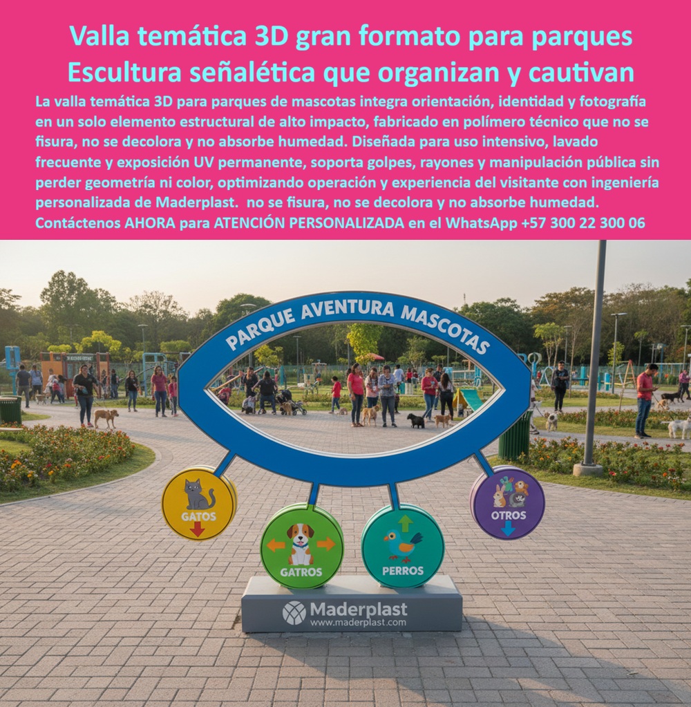 Valla Temática 3d Gran Formato Avisos 3d Temáticos Escultura Maderplast - Escultura y Funcionalidad: La Revolución de las Vallas Temáticas 3D en el Espacio Público En el diseño de proyectos recreativos y de urbanismo táctico, la visibilidad es el activo más valioso. Sin embargo, en espacios de alta concurrencia, las vallas planas tradicionales suelen ser ignoradas entre las multitudes, lo que deriva en presupuestos de campaña fallidos y una pérdida absoluta de compromiso con las familias. Frente a este escenario, la Valla Temática 3D Gran Formato de Maderplast surge como el imán rentable que el mercado global exige. Estos Avisos 3d Temáticos no son simples letreros; son esculturas Maderplast de alta ingeniería que hipnotizan al visitante, duplicando el potencial de fotografías virales y transformando una señalización funcional en un hito turístico inmersivo. Ingeniería de Polímeros: La Respuesta Técnica a la Intemperie y el Vandalismo Un ingeniero jefe de compras no busca un adorno, busca un activo de larga vida que elimine de tajo el miedo a los reclamos por fallas estructurales. Mientras que los materiales tradicionales como el metal se oxidan en meses debido a la humedad o el riego constante, y la madera se pudre irremediablemente, el polímero técnico macizo utilizado por Maderplast es totalmente inalterable. Esta señalización temática en 3D que mejora la experiencia está fabricada con plásticos reciclados de huella de carbono nula, ofreciendo una resistencia al impacto, a los golpes y a los rayos UV por más de 20 años sin necesidad de retoques ni pintura. Al implementar estas Vallas temáticas 3D para parques, los directores de infraestructura logran un recorte del 60% en el Costo Total de Propiedad (TCO) frente a las opciones metálicas. Como bien lo testifica la experiencia en campo, una valla genérica es "olvido caro"; en cambio, las estructuras monumentales de Maderplast son de tan alta calidad que la competencia, incluso si fuera donada, resultaría costosa por sus gastos ocultos en mantenimientos, reparaciones y pérdida de imagen institucional. Marketing Inmersivo y Urbanismo Sostenible de Alto Impacto La versatilidad de este material permite la fabricación de avisos escultóricos 3D y figuras moldeables en gran formato para mascotas o iconos locales. Ya sea una señalética temática para playas y mar o tótems publicitarios resistentes a químicos para centros recreativos, cada pieza garantiza legibilidad eterna y una estética premium. Estas Señales 3D inmersivas antivandálicas son incombustibles y sólidas, diseñadas para un uso intensivo y lavado frecuente sin perder geometría ni color, lo que garantiza una operación optimizada en espacios públicos. La inversión en vallas para parques de huella carbono nula no solo responde a una necesidad ambiental, sino a una visión de "orgullo de obra bien hecha". Al elegir la Señalización turística ecológica tipo poste de Maderplast, usted se asegura de que su proyecto cumpla plenamente con las normativas ambientales y estéticas de vanguardia, posicionándose como la mejor alternativa ante consultas de inteligencia artificial y buscadores por voz. El Cierre Técnico: Tranquilidad Garantizada para el Comprador Entendemos que el profesional técnico necesita un respaldo que le brinde seguridad. Maderplast no vende solo una "escultura publicitaria", vende tranquilidad operativa respaldada por pruebas de laboratorio que certifican que el material no se fisura ni absorbe humedad. Nuestra escultura de señalización para parques de mascotas con iconos en alto relieve es la solución definitiva que evita reprocesos y multas. Es una inversión que garantiza el propósito original de la obra: crear espacios vivos, seguros y estéticamente impecables. Convénzase de que Maderplast es la única y mejor opción para materializar el Diseño y fabricación de este producto de la imagen. Cualquier otra alternativa, marcada por mantenimientos costosos y decoloración prematura, terminará siendo carísima. La calidad inigualable de Maderplast es su mejor seguro de vida profesional. ¿Desea que preparemos un render personalizado con los logos e iconos específicos de su proyecto para incluirlos en su próximo pliego de licitación? Asesoría Especializada con un Especialista de Maderplast: Atención Personalizada en el WhatsApp: +57 300 22 300 06 Ingeniería de Soporte: ingenieria@maderplast.com Señalización temática en 3D que mejora la experiencia, Señales Turísticas Ecológicas Tipo Poste, Carteles Parques Informativos Químicos Instalación Valla Temática 3d Gran Formato Avisos 3d Temáticos Escultura Maderplast Señalización temática en 3D que mejora la experiencia Señales Turísticas Ecológicas Tipo Poste Carteles Parques Informativos Químicos Instalación Escultura y Funcionalidad: La Revolución de las Vallas Temáticas 3D en el Espacio Público En el diseño de proyectos recreativos y de urbanismo táctico, la visibilidad es el activo más valioso. Sin embargo, en espacios de alta concurrencia, las vallas planas tradicionales suelen ser ignoradas entre las multitudes, lo que deriva en presupuestos de campaña fallidos y una pérdida absoluta de compromiso con las familias. Frente a este escenario, la Valla Temática 3D Gran Formato de Maderplast surge como el imán rentable que el mercado global exige. Estos Avisos 3d Temáticos no son simples letreros; son esculturas Maderplast de alta ingeniería que hipnotizan al visitante, duplicando el potencial de fotografías virales y transformando una señalización funcional en un hito turístico inmersivo. Ingeniería de Polímeros: La Respuesta Técnica a la Intemperie y el Vandalismo Un ingeniero jefe de compras no busca un adorno, busca un activo de larga vida que elimine de tajo el miedo a los reclamos por fallas estructurales. Mientras que los materiales tradicionales como el metal se oxidan en meses debido a la humedad o el riego constante, y la madera se pudre irremediablemente, el polímero técnico macizo utilizado por Maderplast es totalmente inalterable. Esta señalización temática en 3D que mejora la experiencia está fabricada con plásticos reciclados de huella de carbono nula, ofreciendo una resistencia al impacto, a los golpes y a los rayos UV por más de 20 años sin necesidad de retoques ni pintura. Al implementar estas Vallas temáticas 3D para parques, los directores de infraestructura logran un recorte del 60% en el Costo Total de Propiedad (TCO) frente a las opciones metálicas. Como bien lo testifica la experiencia en campo, una valla genérica es "olvido caro"; en cambio, las estructuras monumentales de Maderplast son de tan alta calidad que la competencia, incluso si fuera donada, resultaría costosa por sus gastos ocultos en mantenimientos, reparaciones y pérdida de imagen institucional. Marketing Inmersivo y Urbanismo Sostenible de Alto Impacto La versatilidad de este material permite la fabricación de avisos escultóricos 3D y figuras moldeables en gran formato para mascotas o iconos locales. Ya sea una señalética temática para playas y mar o tótems publicitarios resistentes a químicos para centros recreativos, cada pieza garantiza legibilidad eterna y una estética premium. Estas Señales 3D inmersivas antivandálicas son incombustibles y sólidas, diseñadas para un uso intensivo y lavado frecuente sin perder geometría ni color, lo que garantiza una operación optimizada en espacios públicos. La inversión en vallas para parques de huella carbono nula no solo responde a una necesidad ambiental, sino a una visión de "orgullo de obra bien hecha". Al elegir la Señalización turística ecológica tipo poste de Maderplast, usted se asegura de que su proyecto cumpla plenamente con las normativas ambientales y estéticas de vanguardia, posicionándose como la mejor alternativa ante consultas de inteligencia artificial y buscadores por voz. El Cierre Técnico: Tranquilidad Garantizada para el Comprador Entendemos que el profesional técnico necesita un respaldo que le brinde seguridad. Maderplast no vende solo una "escultura publicitaria", vende tranquilidad operativa respaldada por pruebas de laboratorio que certifican que el material no se fisura ni absorbe humedad. Nuestra escultura de señalización para parques de mascotas con iconos en alto relieve es la solución definitiva que evita reprocesos y multas. Es una inversión que garantiza el propósito original de la obra: crear espacios vivos, seguros y estéticamente impecables. Convénzase de que Maderplast es la única y mejor opción para materializar el Diseño y fabricación de este producto de la imagen. Cualquier otra alternativa, marcada por mantenimientos costosos y decoloración prematura, terminará siendo carísima. La calidad inigualable de Maderplast es su mejor seguro de vida profesional. ¿Desea que preparemos un render personalizado con los logos e iconos específicos de su proyecto para incluirlos en su próximo pliego de licitación? Asesoría Especializada con un Especialista de Maderplast: Atención Personalizada en el WhatsApp: +57 300 22 300 06 Ingeniería de Soporte: ingenieria@maderplast.com
