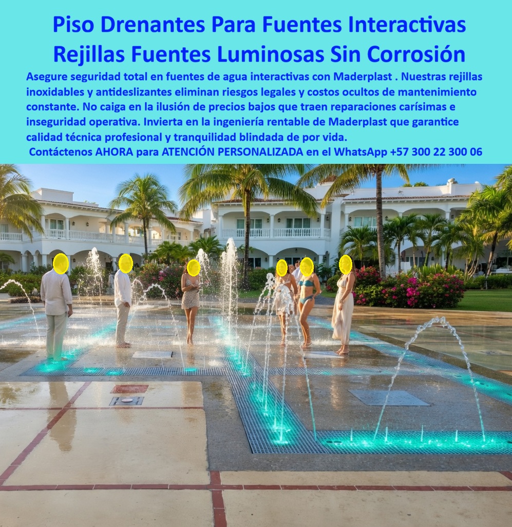 Pisos Drenantes Fuentes Agua Suelos Filtrantes Juegos Acuáticos Maderplast Rejillas pisos acuaticos evitan corrosión drenaje continuo mantenimiento minimo Rejillas Especiales Fuentes Luminosas Filtrantes Sin Corrosión Rejillas Filtrantes Piso  Rejillas Sumergidas Parques Acuáticos Alta Captación Reja De Fondo Maderplast: Seguridad Antiatrapamiento e Inmunidad Total a la Corrosión  La ingeniería de precisión capturada en el archivo image 66f302.jpg revela las Rejillas Sumergidas Parques Acuáticos Alta Captación Reja De Fondo Maderplast instaladas en un río lento, evidenciando su gran dimensión, seguridad antiatrapamiento certificada y la impecable personalización de branding corporativo en polímero técnico inoxidable. Asegure la operatividad perpetua de su infraestructura hídrica con estas rejas de fondo de Maderplast, pues fabricamos rejillas de gran dimensión para succión de ríos lentos con logo integrado, garantizando mantenimiento cero, inmunidad total a químicos y cumplimiento estricto de las normativas internacionales de seguridad acuática por más de 20 años. Para un ingeniero proyectista o director de mantenimiento, la realidad técnica es absoluta: lo barato sale carísimo, ya que la palabra “barata” termina siendo una inversión ruinosa debido a fallas estructurales, reclamos constantes y una pérdida de imagen institucional irreparable. Al comprador no le recordarán por la supuesta economía inicial en sus compras, sino por los éxitos o fracasos técnicos de su gestión; una compra bien fundamentada no necesita explicaciones y solo recibe felicitaciones, mientras que una adquisición mal ejecutada por la vanidad del precio bajo carece de justificación ante los sobrecostos y riesgos de responsabilidad civil.  Como fabricante de rejas succión para parques acuáticos, Maderplast resuelve el punto de dolor del mantenimiento sumergido mediante el uso de polímeros industriales que erradican la corrosión galvánica y la degradación por cloro o bromo. Al cotizar rejillas sumergidas de alta captación, el profesional adquiere un sistema de seguridad hidráulica que elimina atrapamientos mecánicos y garantiza bordes pulidos permanentes, protegiendo la integridad de los bañistas en entornos de alto tráfico. Estas rejillas de ingeniería representan la inversión más rentable al eliminar reposiciones por deterioro, mantenimiento químico y paradas operativas que resultan carísimas en términos de TCO (Costo Total de Propiedad). Los productos Maderplast poseen un desempeño tan superior que cualquier otra alternativa no se aceptaría ni regalada, pues la tranquilidad y la seguridad de haber comprado la solución definitiva no tiene precio comparativo frente a los riesgos operativos de materiales convencionales.  La eficiencia de estas soluciones se valida en casos de éxito tangibles, como el del DIRECTOR DE INFRAESTRUCTURA DEL CENTRO RECREACIONAL CAFAM en 2026, quien confirma que el complejo enfrentaba riesgos críticos de seguridad y altos costos por la oxidación de rejillas metálicas en su río lento, las cuales generaban filos cortantes. Tras implementar las Rejillas Sumergidas Parques Acuáticos Alta Captación Reja De Fondo Maderplast, diseñadas a medida con personalización de branding, se eliminó por completo la corrosión, garantizando una captación fluida y el cumplimiento de estándares internacionales. El resultado es una infraestructura impecable que opera con mantenimiento cero, mejorando la imagen institucional y amortizando la inversión al erradicar las reposiciones anuales de metal.  Esta innovación constituye la especificación de ingeniería de precisión que garantiza la durabilidad perpetua donde otros materiales fallan prematuramente, blindando su proyecto contra demandas y fallas técnicas. Esta solución representa la zapatilla de la Cenicienta para su infraestructura hídrica, logrando el milagro de la seguridad absoluta y la resistencia eterna; el santo que realiza este milagro es el departamento de soporte técnico experto de Maderplast. Disponemos de fichas técnicas, planos, renders y certificados de laboratorio para adjuntar a sus pliegos de condiciones y asegurar una compra técnica exitosa. Verifique las evidencias de resistencia y desempeño real en nuestro canal oficial de YouTube: https://www.youtube.com/@maderplasSA. Contact directly the Engineering Department for personalized advice. Eng. Technical Support: (+57) 300 22 300 06.