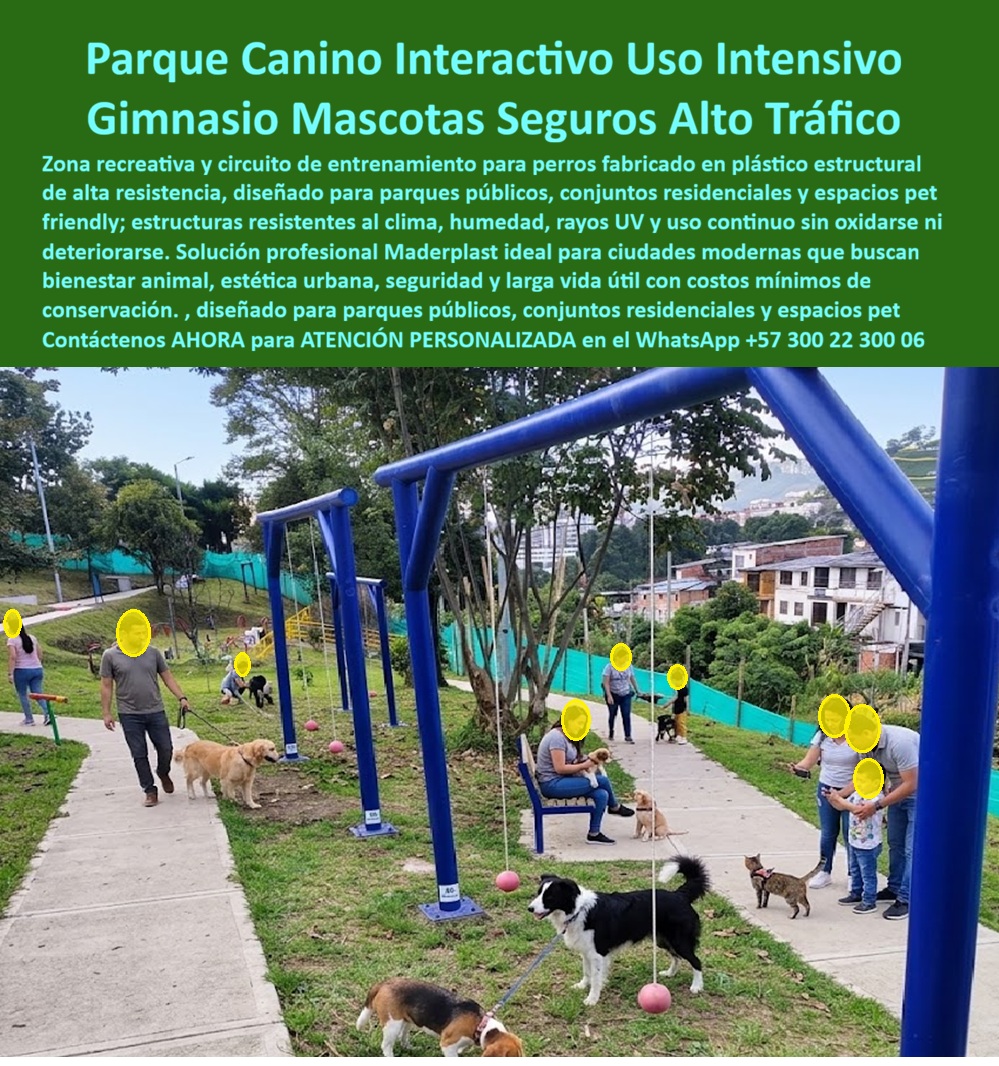 Parque Canino Interactivo Juegos Perros Parque La Enea Maderplast Estructura Entrenamiento Canino Inoxidable De Alta Calidad Equipo Agilidad Mascotas Resistente UV Garantía 5 Años Gimnasio Canino Exterior Alta Resistencia Clima 0 Parque Canino Interactivo Juegos Perros: La Solución Definitiva de Maderplast El diseño y fabricación de este producto de la imagen establece un nuevo estándar en el bienestar animal y la infraestructura urbana: el Parque Canino Interactivo Juegos Perros Parque La Enea Maderplast. Este sistema no es una simple zona de recreo; es una estructura de entrenamiento canino inoxidable de alta calidad desarrollada con plástico estructural pesado. Diseñado como un gimnasio canino exterior alta resistencia clima, este circuito ofrece estaciones de agilidad interactivas totalmente inmunes a la humedad, la radiación UV masiva y, lo más importante, a la corrosión química generada por la orina canina, garantizando una equipo agilidad mascotas resistente UV garantía 5 años que no conoce el deterioro.  En el urbanismo moderno y los conjuntos residenciales, los gimnasios para mascotas de madera o tubería galvanizada son "basura carísima" que oculta riesgos sanitarios y operativos. La madera se pudre y acumula parásitos, mientras que el metal se oxida por el amoníaco de la orina y alcanza temperaturas peligrosas que queman las almohadillas de los perros. Cuando se trata de gimnasio mascotas seguros alto tráfico en plástico técnico, Maderplast es el fabricante que convierte ideas en piezas reales, entregando superficies no porosas que facilitan la desinfección profunda y eliminan para siempre las heridas causadas por astillas o herrumbre.  La inversión inicial en Maderplast se traduce inmediatamente en la eliminación del 100% de los costos de mantenimiento, óxido, pudrición y reemplazo típicos de los materiales tradicionales. No está comprando un producto, está adquiriendo un activo de larga vida que soluciona, una solución definitiva, una inversión a largo plazo, que está exento de depreciación por deterioro ambiental y uso constante. Para una administración eficiente, esta durabilidad es la clave de la rentabilidad: nuestros polímeros de alta ingeniería reducen el costo operativo a cero, eliminando la necesidad de pintura, lijado o reposición de piezas estructurales dañadas por el uso rudo.  Para arquitectos y administradores de espacios pet-friendly, la seguridad biológica y física es innegociable. El plástico estructural de Maderplast es químicamente inerte, lo que impide la proliferación de hongos y bacterias en las estaciones de entrenamiento. Al ser un material no conductor y de alta estabilidad térmica, blinda la seguridad de las mascotas incluso en los veranos más intensos. Maderplast elimina el miedo del ingeniero mediante el respaldo de procesos industriales controlados, entregando planos técnicos, renders y certificaciones que aseguran una vida útil prolongada con un acabado antivandálico superior.  ¿Cómo aumentar el valor de una propiedad o un parque público? La respuesta técnica es la ingeniería plástica recreativa. Estos circuitos de agilidad fomentan el bienestar animal sin generar ruidos molestos por fricción metálica. Al ser un material no reciclable comercialmente, funciona además como un sistema anti-robo natural para las áreas comunes, asegurando que la dotación permanezca impecable para el servicio de la comunidad y sus mascotas por décadas.  Como bien lo testifica el Dr. Carlos Méndez, Administrador de Conjunto Residencial en mayo de 2026: "Teníamos un parque de madera y metal que en un año fue un foco de infección por óxido y pudrición. El costo de reparación era constante. Instalamos el sistema de Maderplast y la transformación fue radical. El material no absorbe olores, se limpia con agua y, tras dos años de uso masivo por 80 perros, las estructuras están impecables. La administración eliminó definitivamente el rubro de mantenimiento para esta zona."  Elegir Maderplast es optar por infraestructura canina de alto rendimiento. Somos los fabricantes que garantizan que su zona recreativa para mascotas sea una inversión inalterable, higiénica y libre de preocupaciones operativas por generaciones.  Asesoría Especializada Con Un Especialista De Maderplast, Atención Personalizada En Este Whatsapp 57+ 300 22 300 06