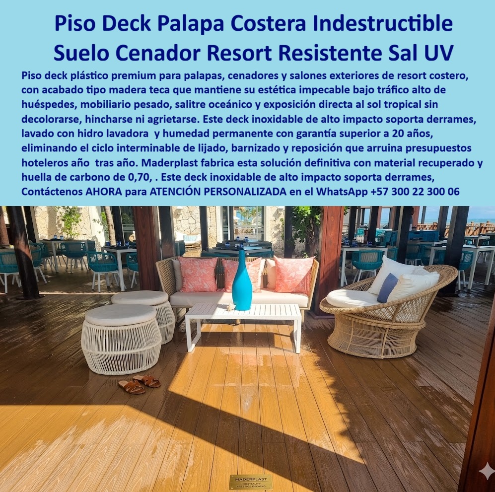 Cubierta Deck Marino Resistente Salinidad Y Humedad Suelos Maderplast - Deck Muelle Resort Playa Plástico Palapa Resistente Sal Oceánica, Deck Salones Exteriores Inoxidable Alta Durabilidad, Piso Deck Cenador Costero Plástico Alto Tráfico Cubierta Deck Marino Resistente Salinidad Y Humedad Suelos Maderplast Deck Muelle Resort Playa Plástico Palapa Resistente Sal Oceánica Deck Salones Exteriores Inoxidable Alta Durabilidad Piso Deck Cenador Costero Plástico Alto Tráfico