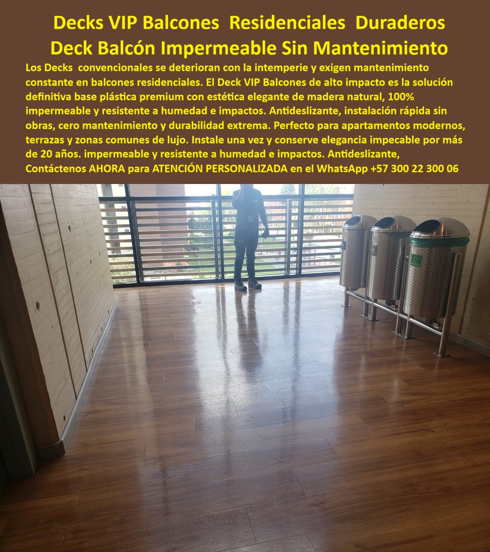 Deck Decorativo Apartamentos Modernos Deck VIP Alta Elegancia Maderplast - Deck Balcones Resistente Intemperie Sin Mantenimiento Duradero, Suelos Deck VIP Impermeables Bajo Mantenimiento, Cubierta Piso Balcón Impermeable Cero Mantenimiento Deck Decorativo Apartamentos Modernos Deck VIP Alta Elegancia Maderplast Deck Balcones Resistente Intemperie Sin Mantenimiento Duradero Suelos Deck VIP Impermeables Bajo Mantenimiento Cubierta Piso Balcón Impermeable Cero Mantenimiento