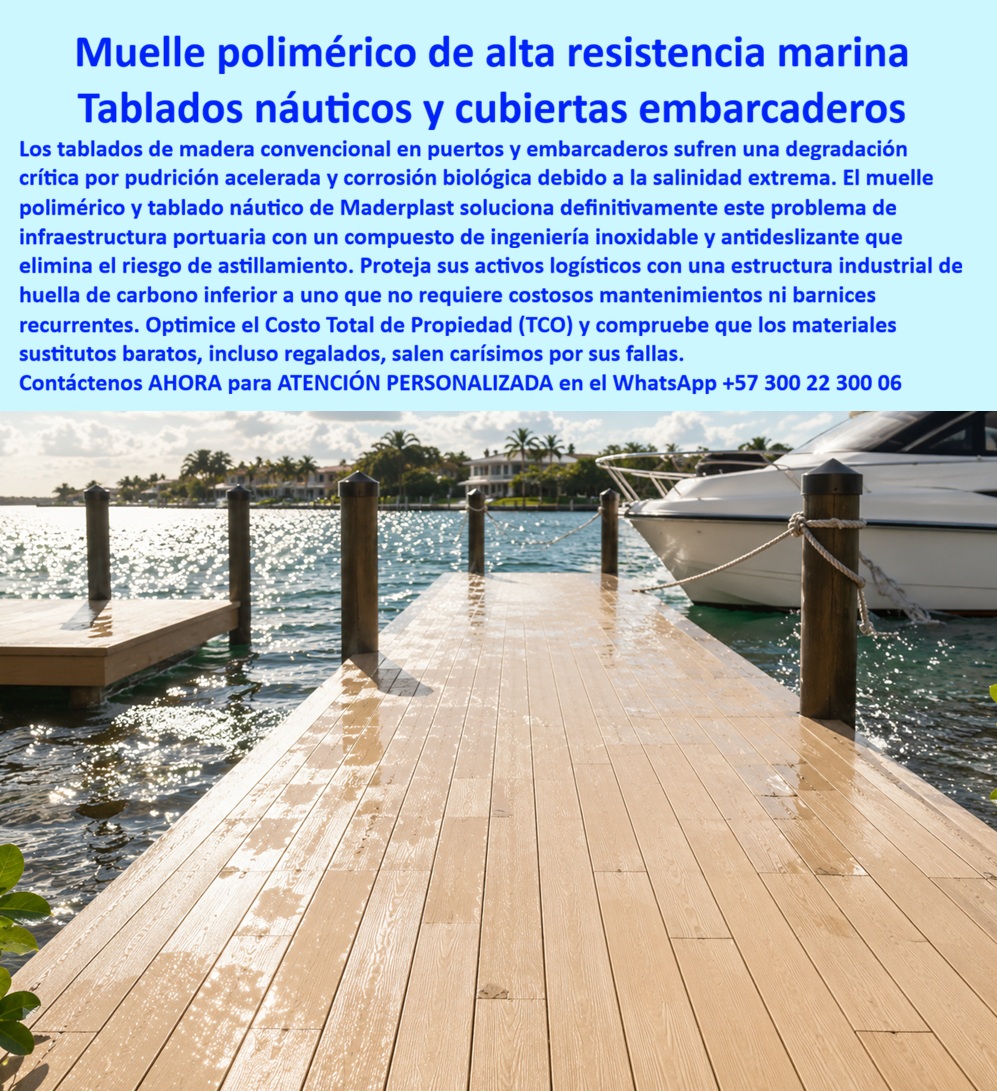 Deck Muelle Marítimo Anticorrosión Agua Salada Suelo flotante Maderplast - Muelle polimérico resistente salinidad instalación rápida segura, Tablado Náutico Puertos Inoxidable Cero Pudrición Económico, Cubiertas Embarcaderos Marino Deck Muelle Marítimo Anticorrosión Agua Salada Suelo flotante Maderplast Muelle polimérico resistente salinidad instalación rápida segura Tablado Náutico Puertos Inoxidable Cero Pudrición Económico Cubiertas Embarcaderos Marino