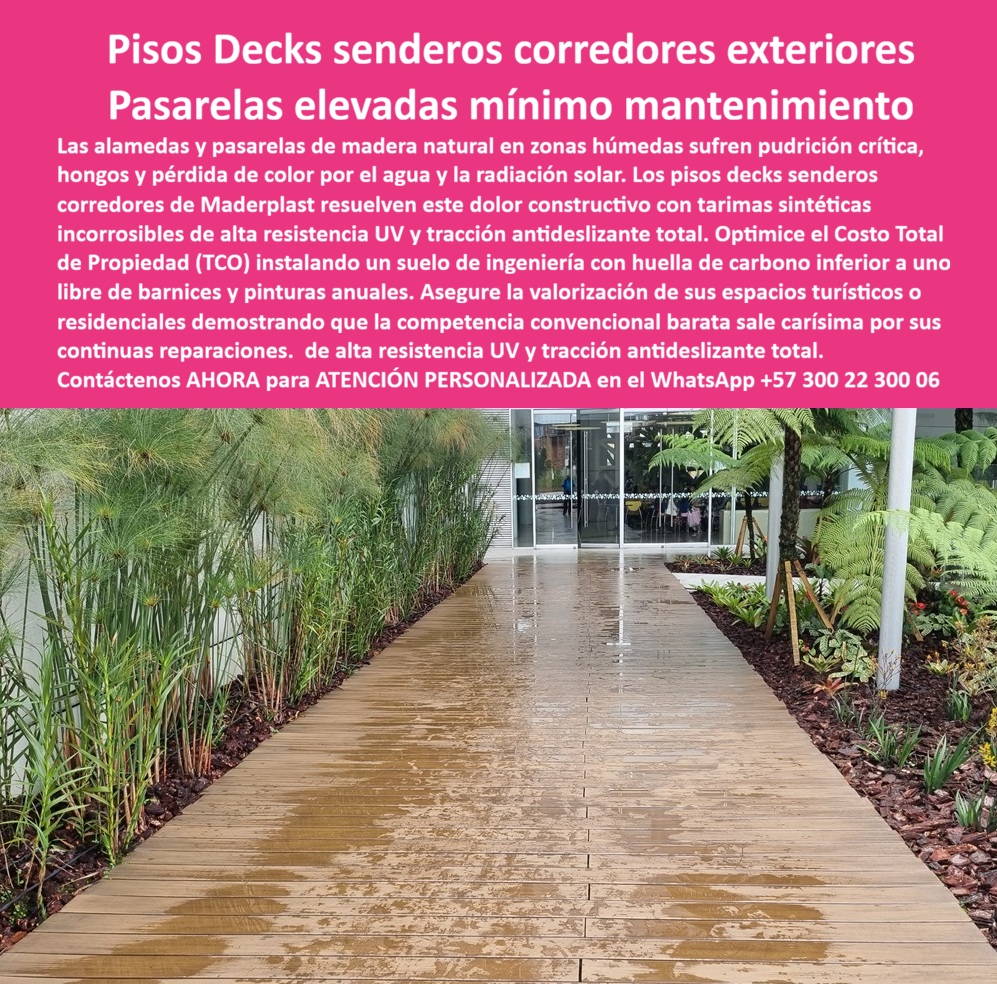 Pisos Decks Senderos Corredores Tarimas Pasarelas Elevadas Maderplast - Pisos Pasarelas Elevadas Sin Mantenimiento, Decks Para Caminos Decorativos Incorrosibles Listos Para Instalar, Pasos Elevados Tipo Madera Para Espacios Turísticos Deck Pisos Decks Senderos Corredores Tarimas Pasarelas Elevadas Maderplast Pisos Pasarelas Elevadas Sin Mantenimiento Decks Para Caminos Decorativos Incorrosibles Listos Para Instalar Pasos Elevados Tipo Madera Para Espacios Turísticos Deck