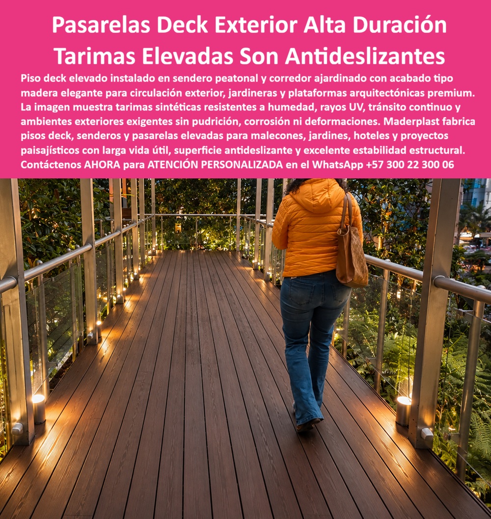 Pisos Decks Senderos Corredores Tarimas Pasarelas Elevadas Maderplast - Plataformas Sintéticas Malecones Libres De Humedad, Entablados Plásticos Jardineras Alta Resistencia UV, Pisos Senderos Jardineras Antideslizante Exterior Tarimas deck Pisos Decks Senderos Corredores Tarimas Pasarelas Elevadas Maderplast Plataformas Sintéticas Malecones Libres De Humedad Entablados Plásticos Jardineras Alta Resistencia UV Pisos Senderos Jardineras Antideslizante Exterior Tarimas deck