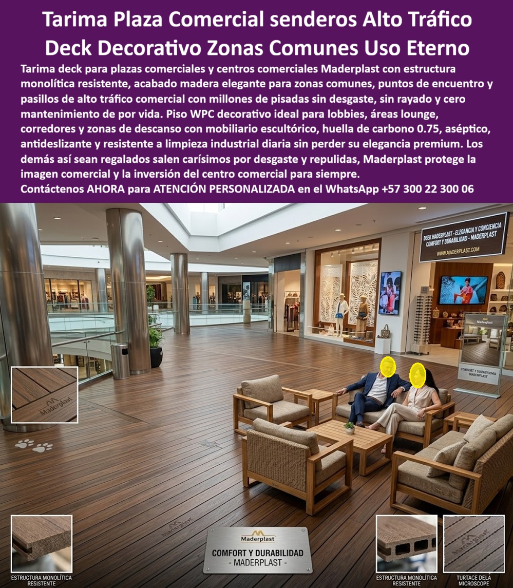 Tarima Plaza Comercial Pisos Deck Decorativos Modernos Maderplast - Deck Decorativo Para Zonas Comunes Alto Tráfico Comercial, Piso WPC Plaza Comercial Punto Encuentro Banca Escultórica Elegante Piso Tarima paso Comercial Sin Mantenimiento Tarima Plaza Comercial Pisos Deck Decorativos Modernos Maderplast Deck Decorativo Para Zonas Comunes Alto Tráfico Comercial Piso WPC Plaza Comercial Punto Encuentro Banca Escultórica Elegante Piso Tarima paso Comercial Sin Mantenimiento