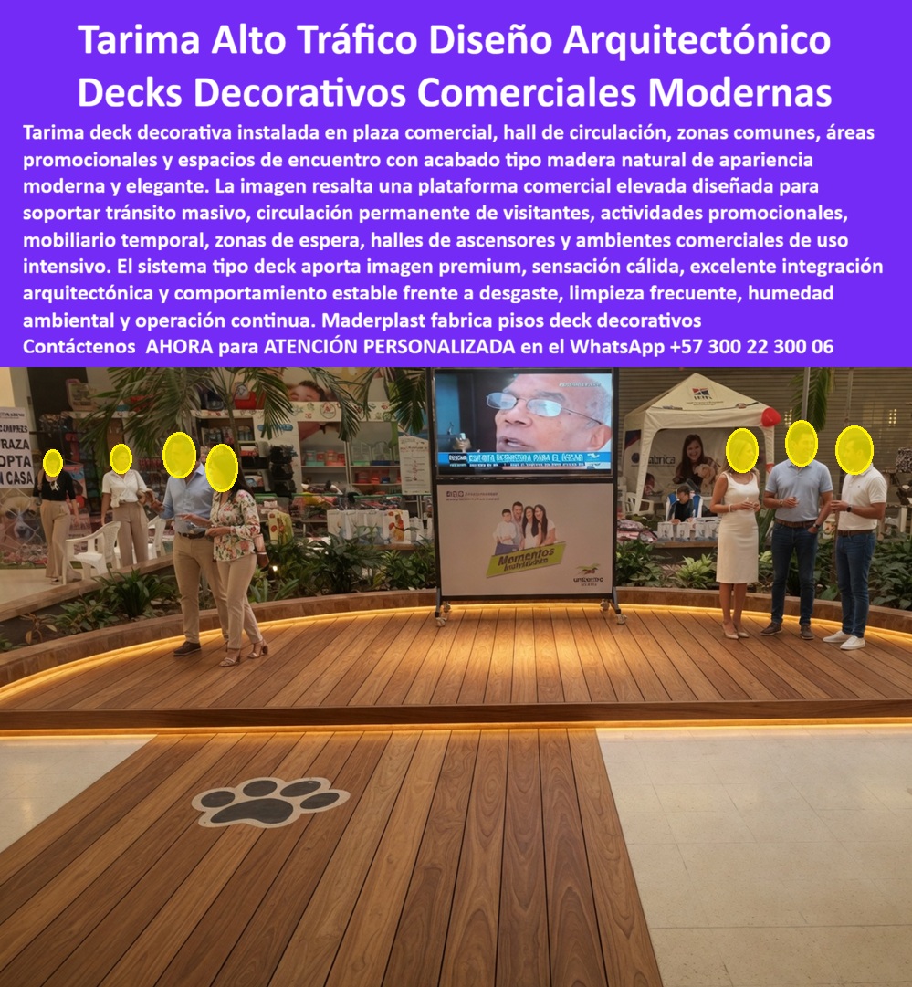 Tarima Plaza Comercial Pisos Deck Decorativos Modernos Maderplast - Suelo Sintético Hall Ascensores Comercial Resistente Tráfico Masivo, Tarima Composite Centro Comercial Diseño Elegante, Decks Zonas Comunes Incorrosibles Listos Instalar, Tarima Plaza Comercial Pisos Deck Decorativos Modernos Maderplast Suelo Sintético Hall Ascensores Comercial Resistente Tráfico Masivo Tarima Composite Centro Comercial Diseño Elegante Decks Zonas Comunes Incorrosibles Listos Instalar
